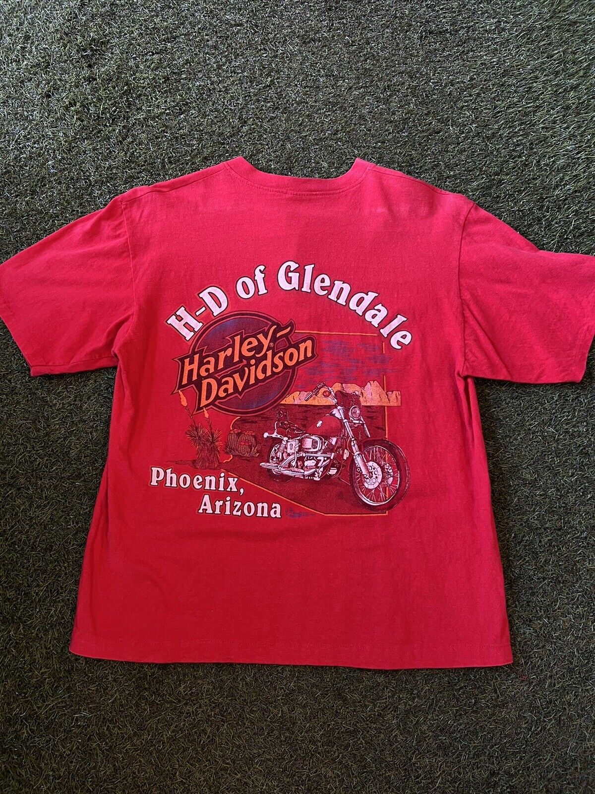 Vintage 1987 Harley Davidson shirt Glendale Phoenix Arizona VERY RARE