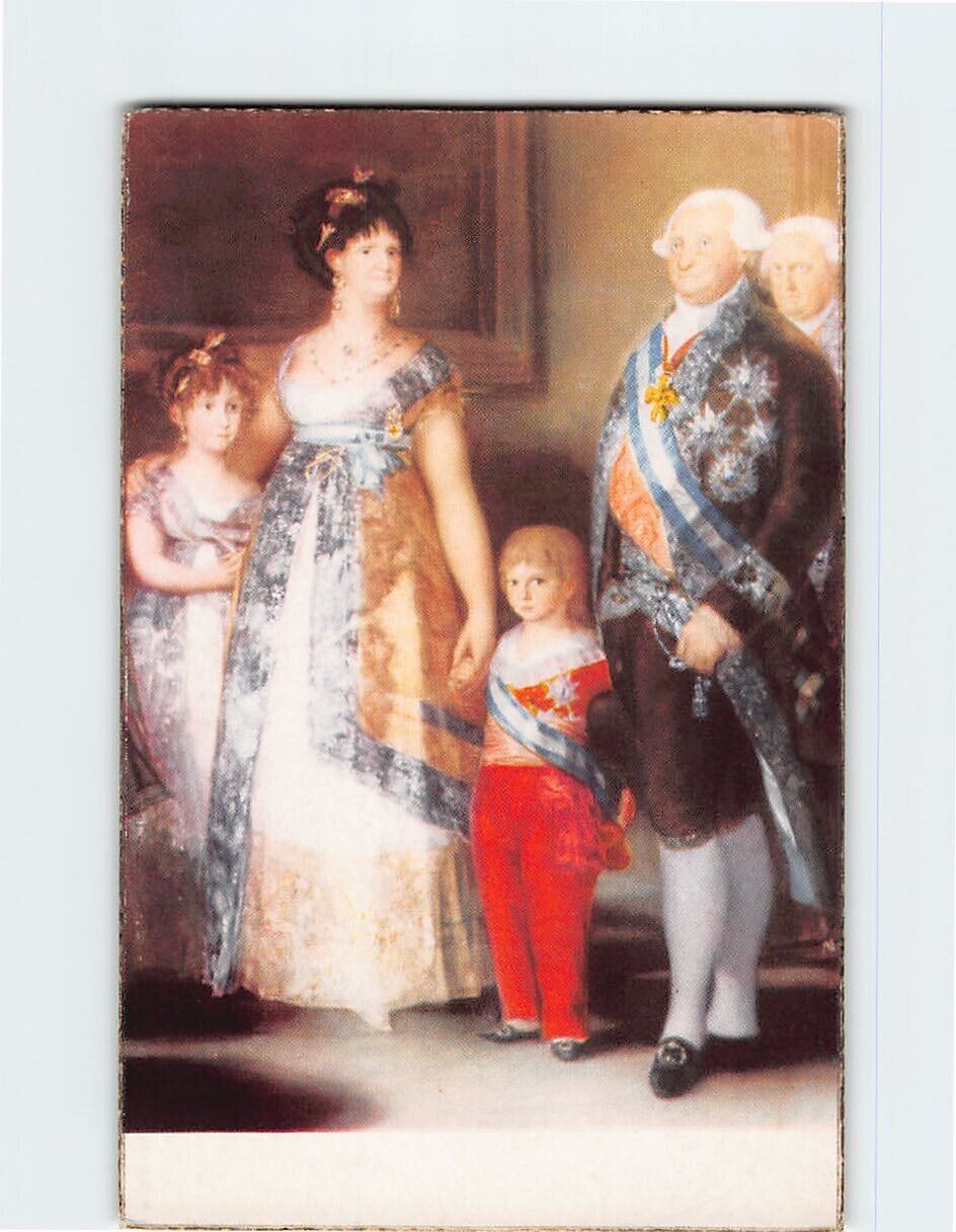 Postcard Charles IV of Spain and His Family Painting by Francisco Goya
