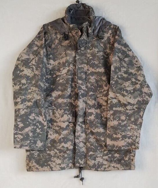 US MILITARY UNIVERSAL DIGITAL CAMO COLD WEATHER HOODED PARKA JACKET SIZE M EXC