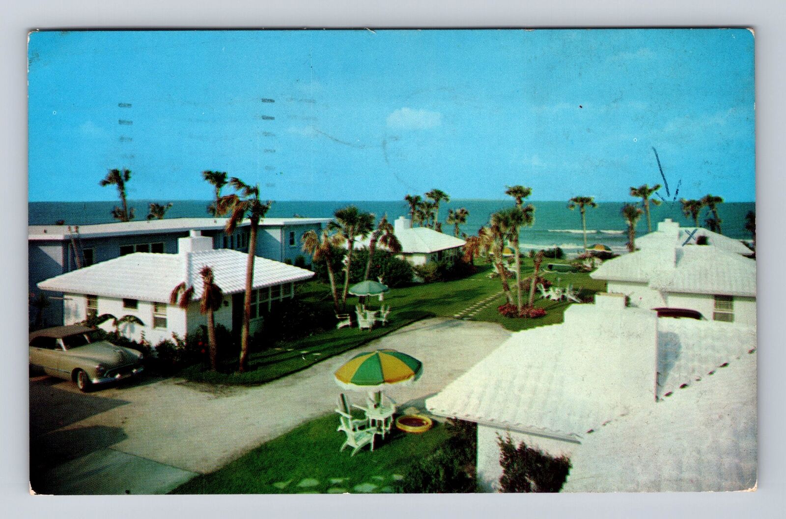 Daytona Beach FL-Florida, Daytona Beach Apartments, Vintage c1955 Postcard