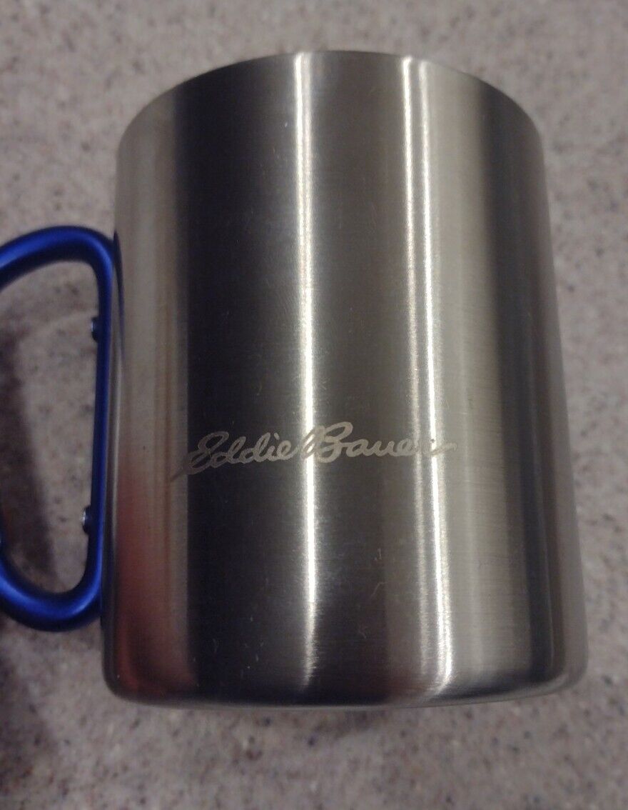 Eddie Bauer Camping Metal Travel Cup with clip handle