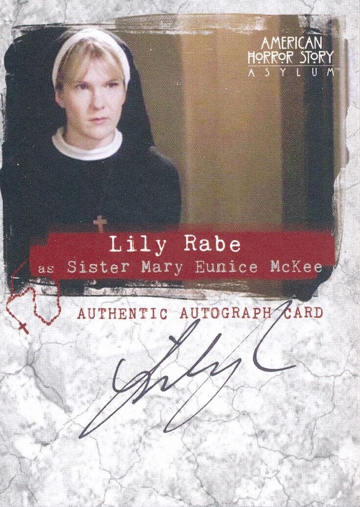2016 SDCC AMERICAN HORROR ASYLUM AUTOGRAPH CARD LILY RABE #SDCC OF 50