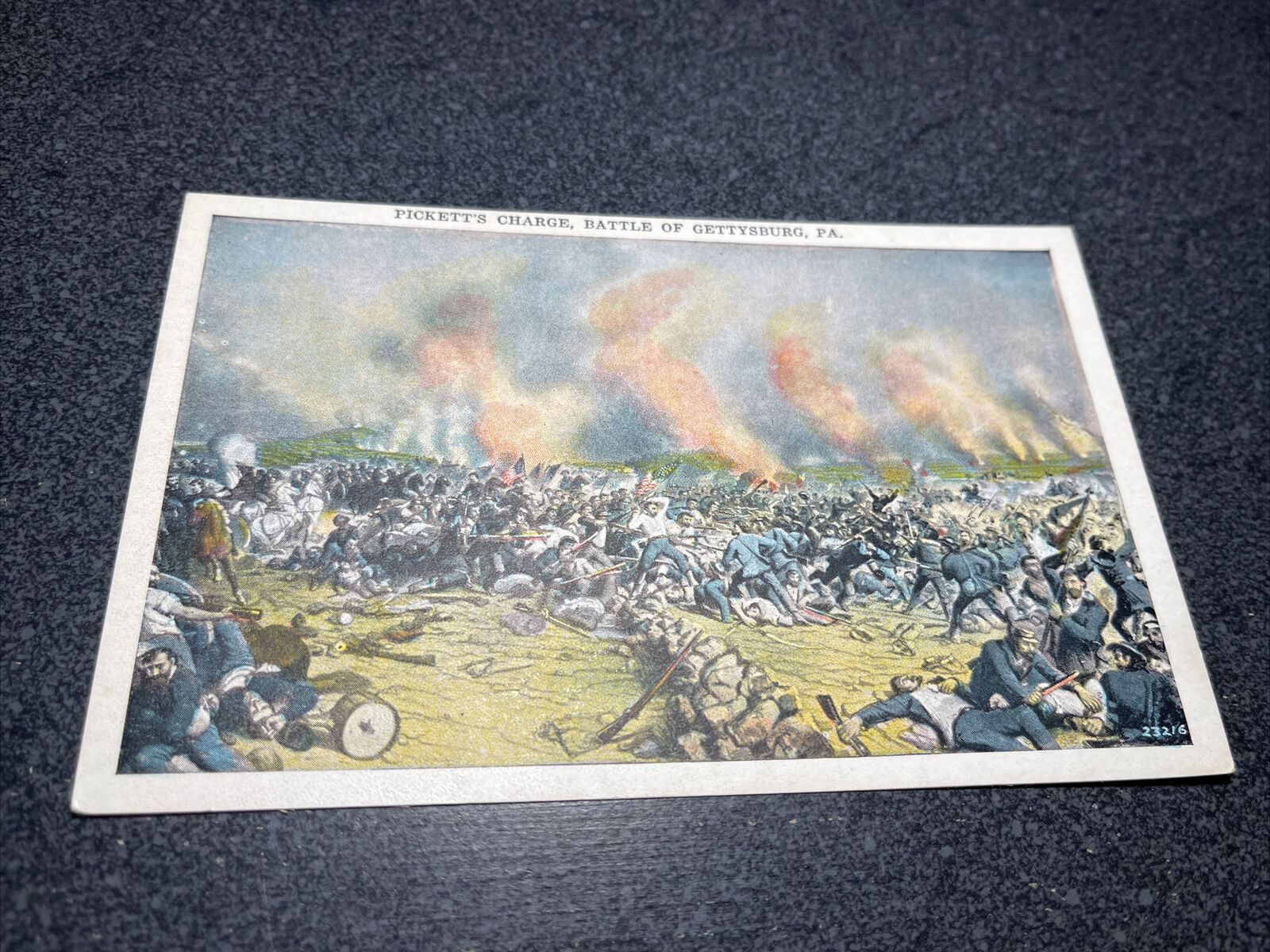Picketts charge battle of Gettysburg Pennsylvania Postcard￼