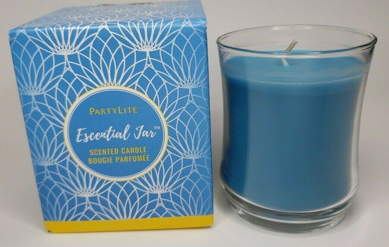 Partylite Essential Jar Candle New in Box Beautiful Blue Sky P2H/G451014