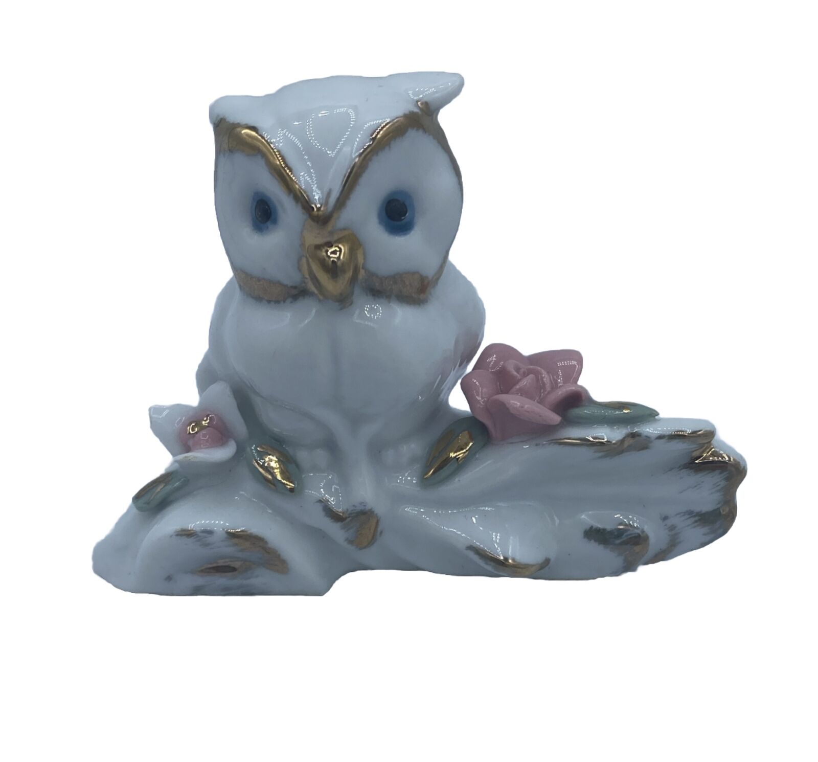 Vintage  Owl On The Branch Porcelain Mid Century Modern 3