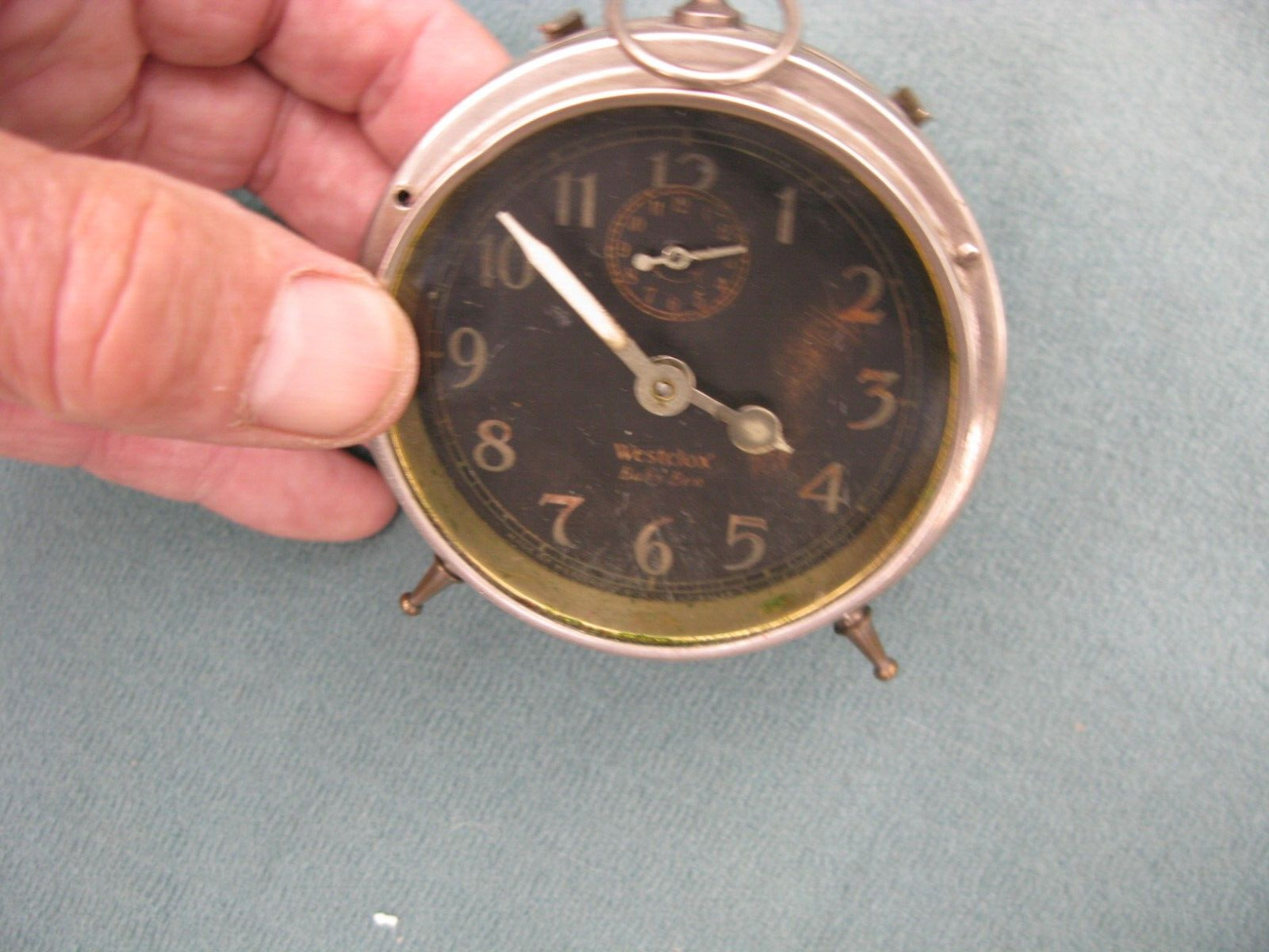 Vintage Westclox Baby Ben Peg Leg Alarm Clock WORKS, accurate but old.