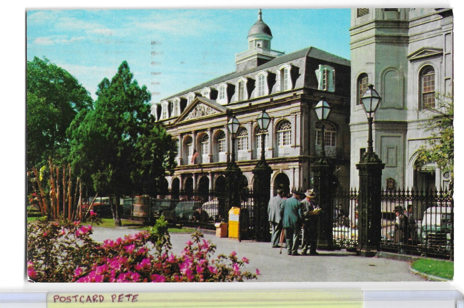 1959 New Orleans LA Cabildo Jackson Square gates Province museum Postcard A10
