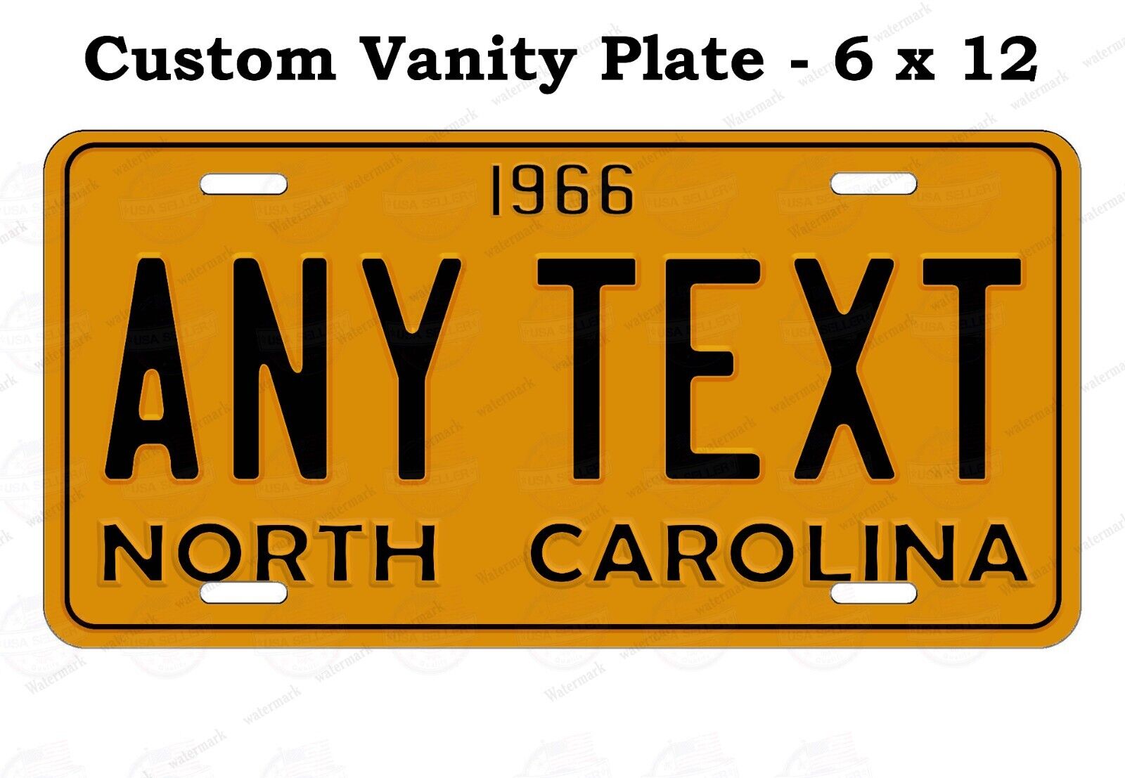 Vintage North Carolina 1966 State License Plate Auto Bike ATV Keychain Magnet