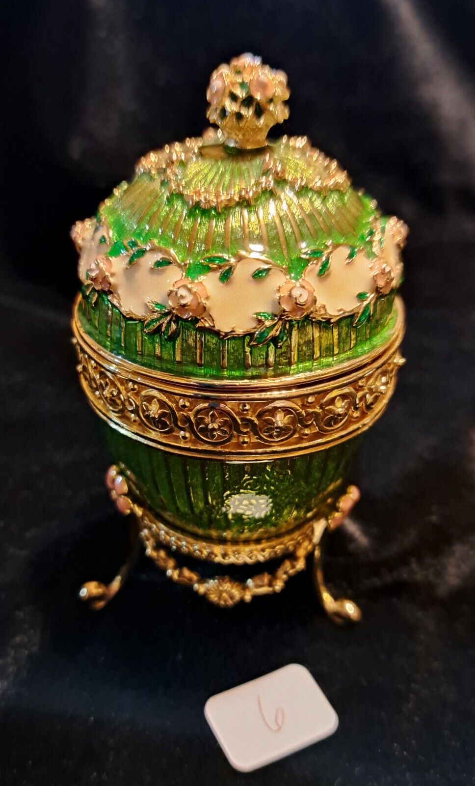 Joan Rivers Imperial Treasures III Hidden Timepiece Egg Clock