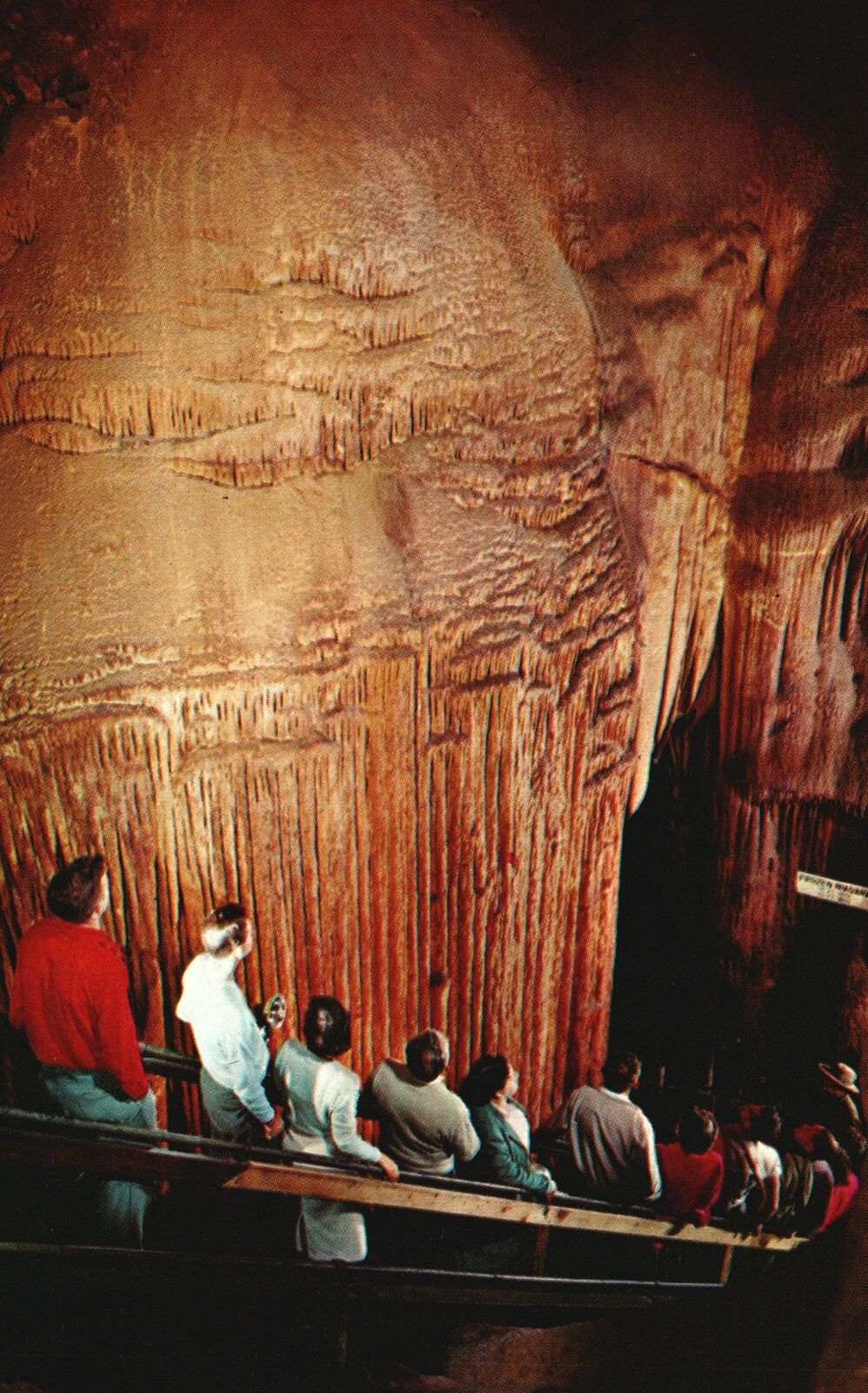 Vintage Postcard Frozen Niagara in Mammoth Cave National Park Kentucky K. Y.