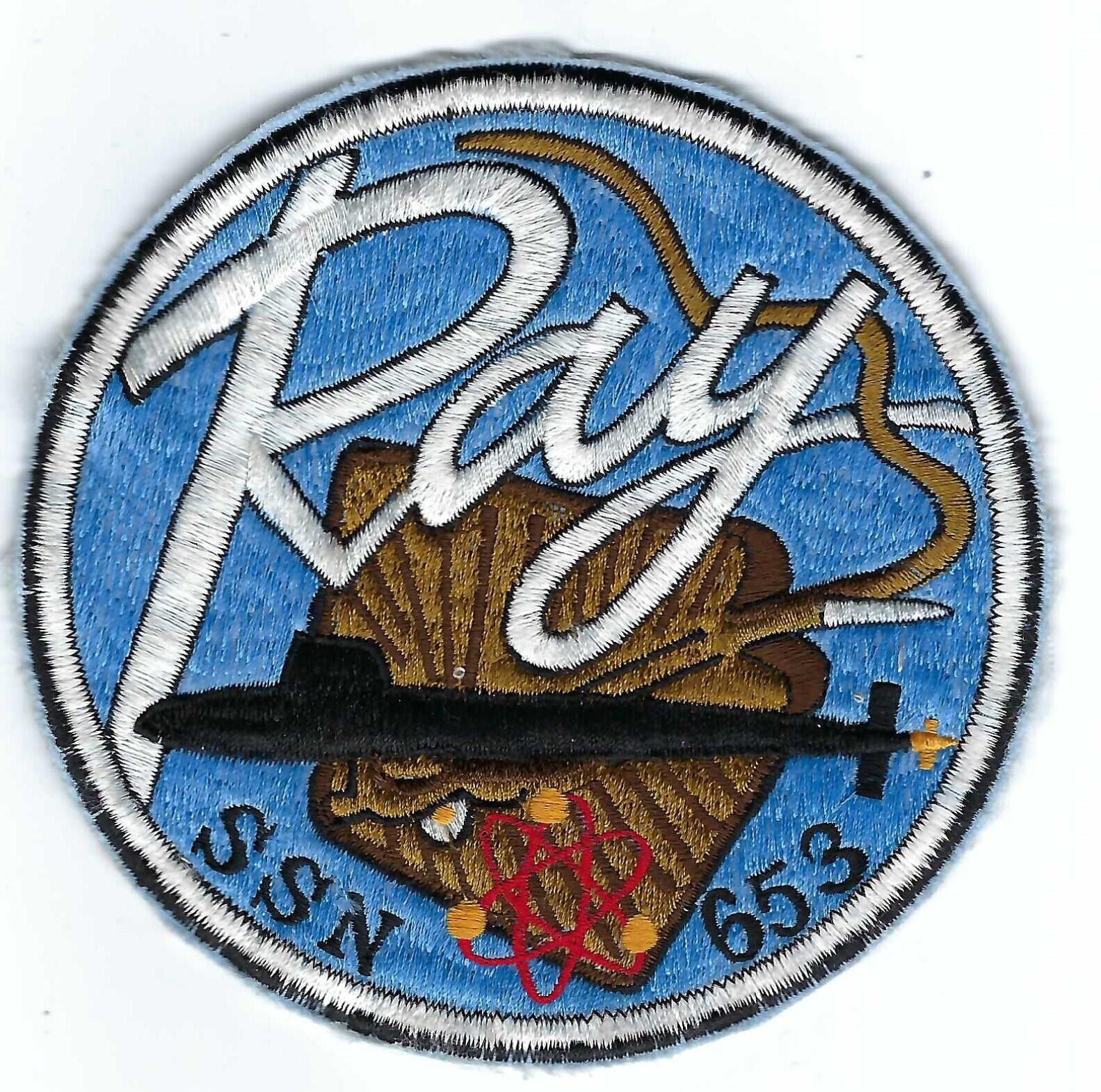 USS Ray SSN 653  - Vintage - fr private collection - 5 inch EonT BCPc7799