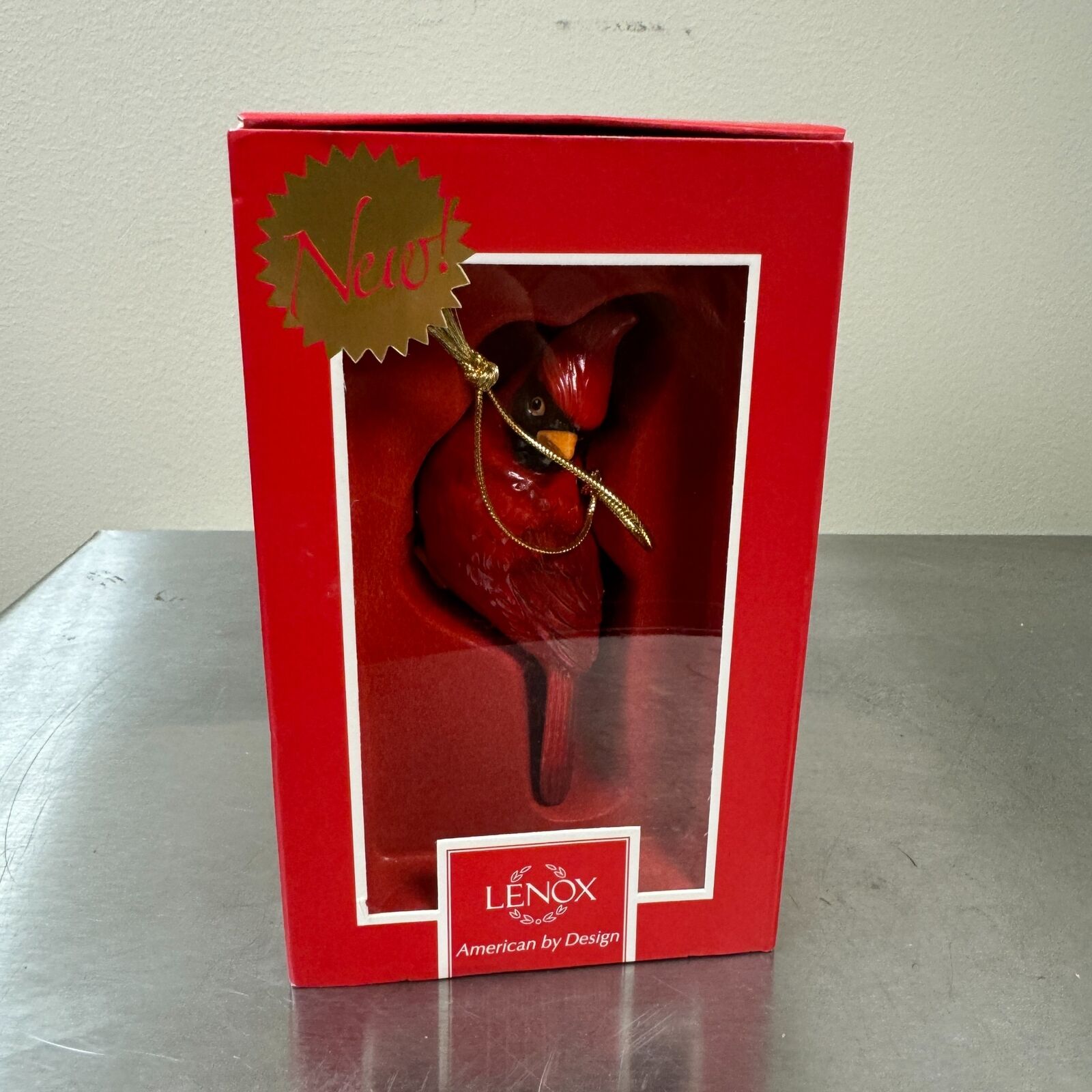 LENOX Christmas Cardinal Christmas Ornament #829561 w/ Box Holiday Bird