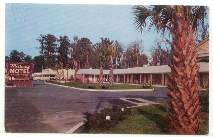 Midway GA ~ Midway Motel US Hiway 17 Postcard ~ Georgia