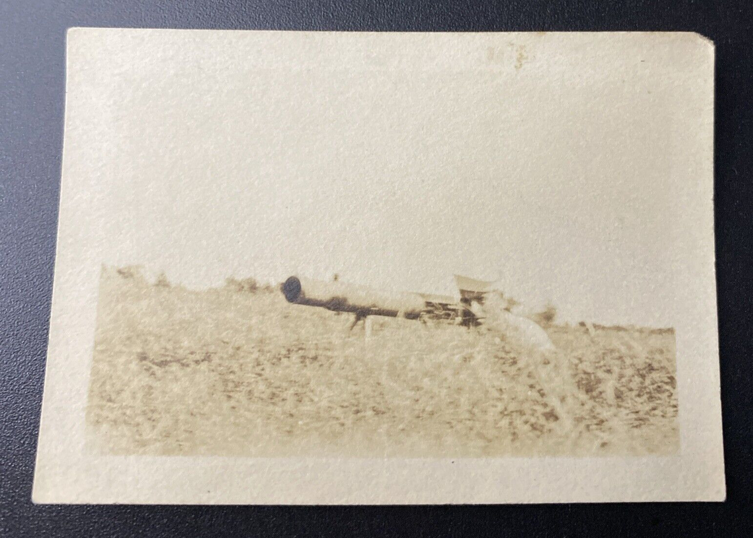 1918 WWI Mount Pleasant Rifle Range Lewis? Mounted Machine Gun Real Photo P12z42