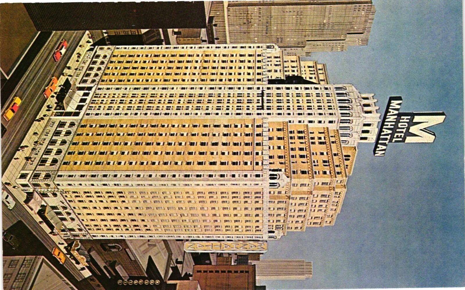 Vintage Postcard- S27850. Hotel Manhattan, New York, NY. Unused 1950