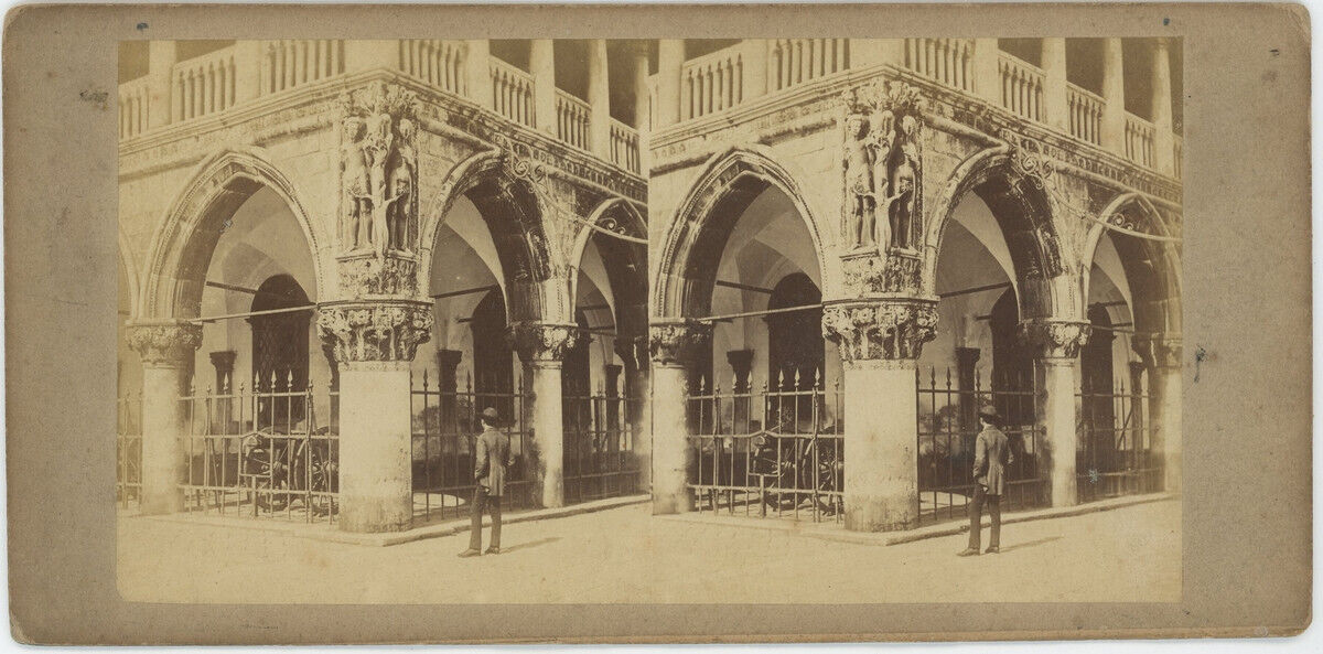 Stereo circa 1865. Venice. Venice. Ducal Palace. Italy. Italy.