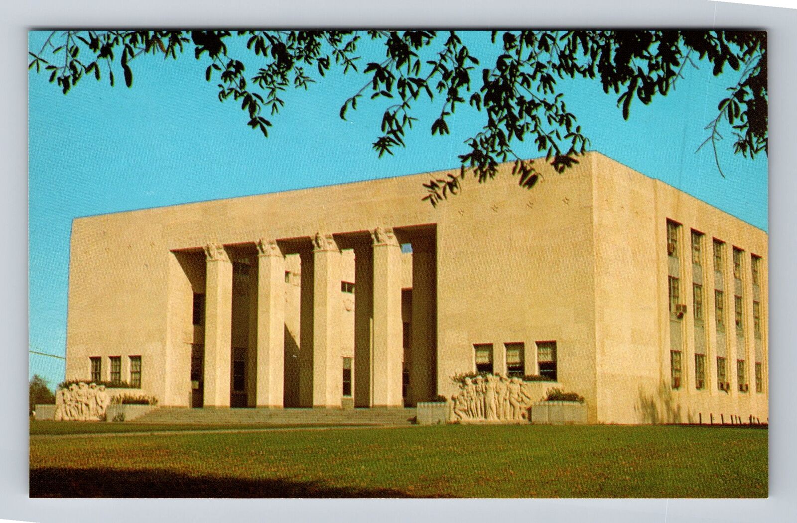 Jackson MS-Mississippi, War Memorial Building, Antique Vintage Postcard