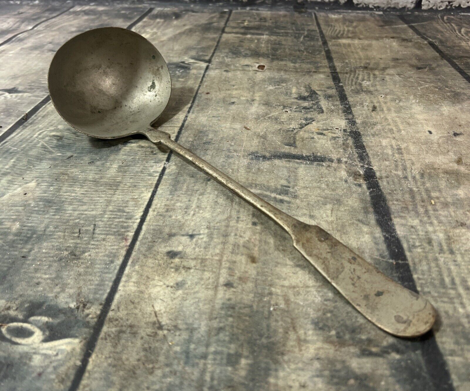 Vintage HE German Silver 12” Ladle / Spoon