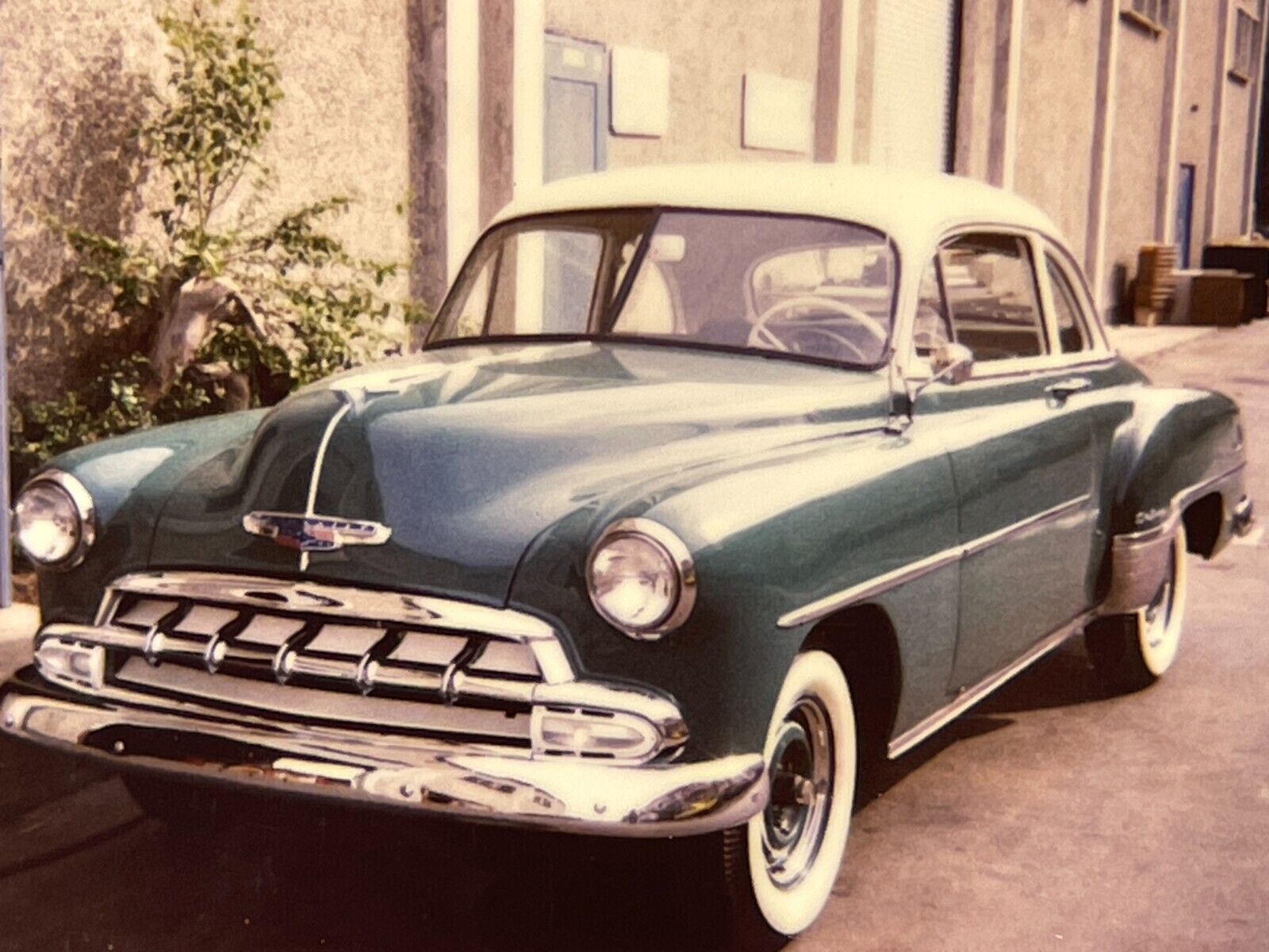CCH 2 Photographs From 1980-90\'s Polaroid Artistic Of A 1952 Chevy Chevrolet