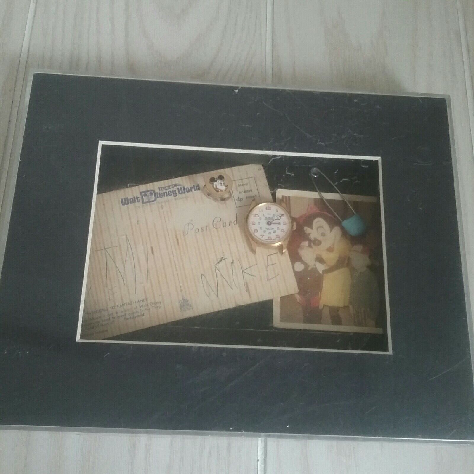 Vtg  Disney World Trip Zoom Box Souvenirs Micky Ring Sheffield Watch...