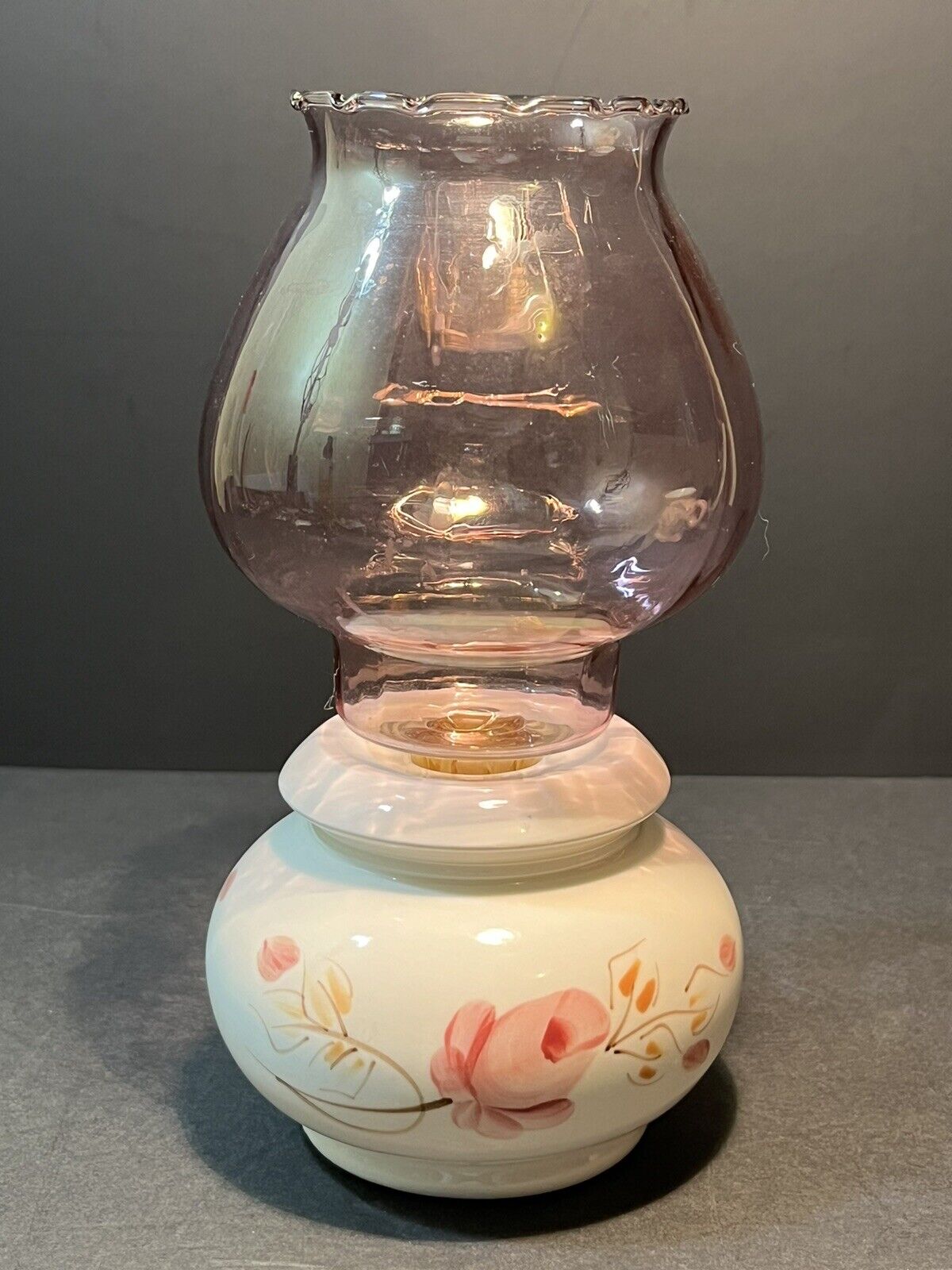 Vintage Pink Celeste Votive Cup Candle Holder Porcelain Base Home Interiors 7.5\