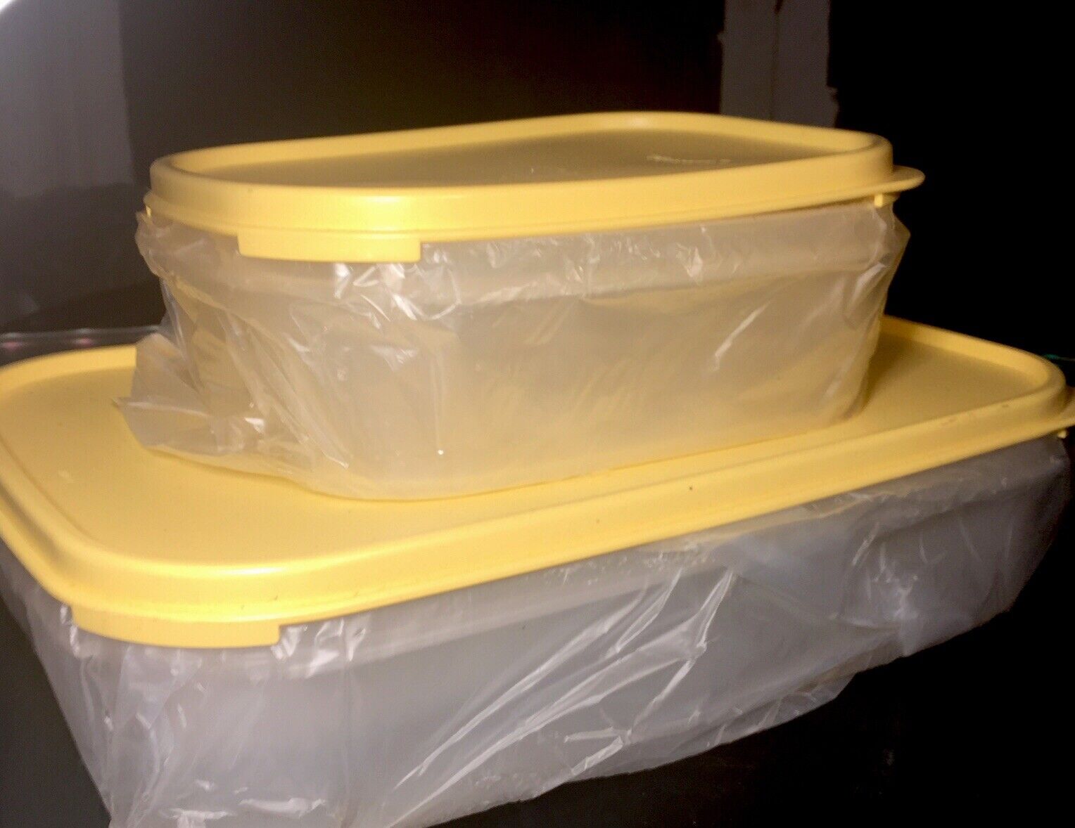 NEW USA VINTAGE Tupperware Modular Mates Containers Set w/Lemon Seals