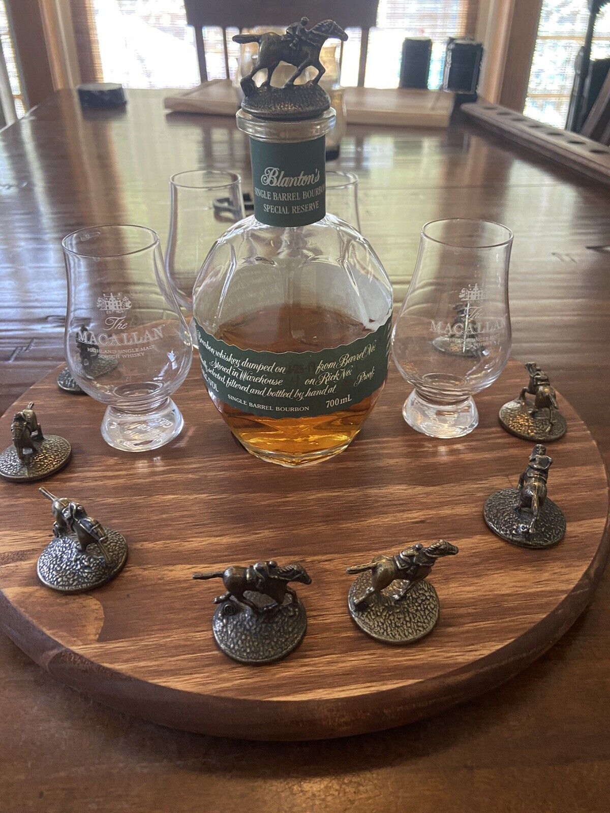 Blanton's Bourbon Round Lighted Cork Display, Blantons, Whiskey