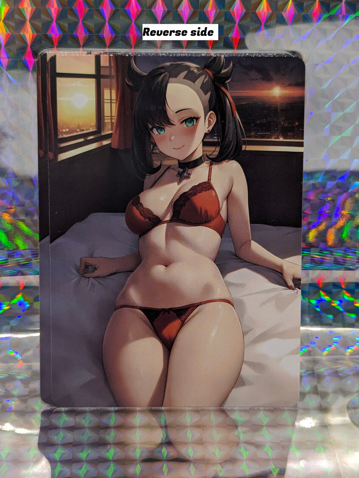 Holofoil Sexy Anime Card ACG Lewds - Poke Trainer Series - Marnie 1