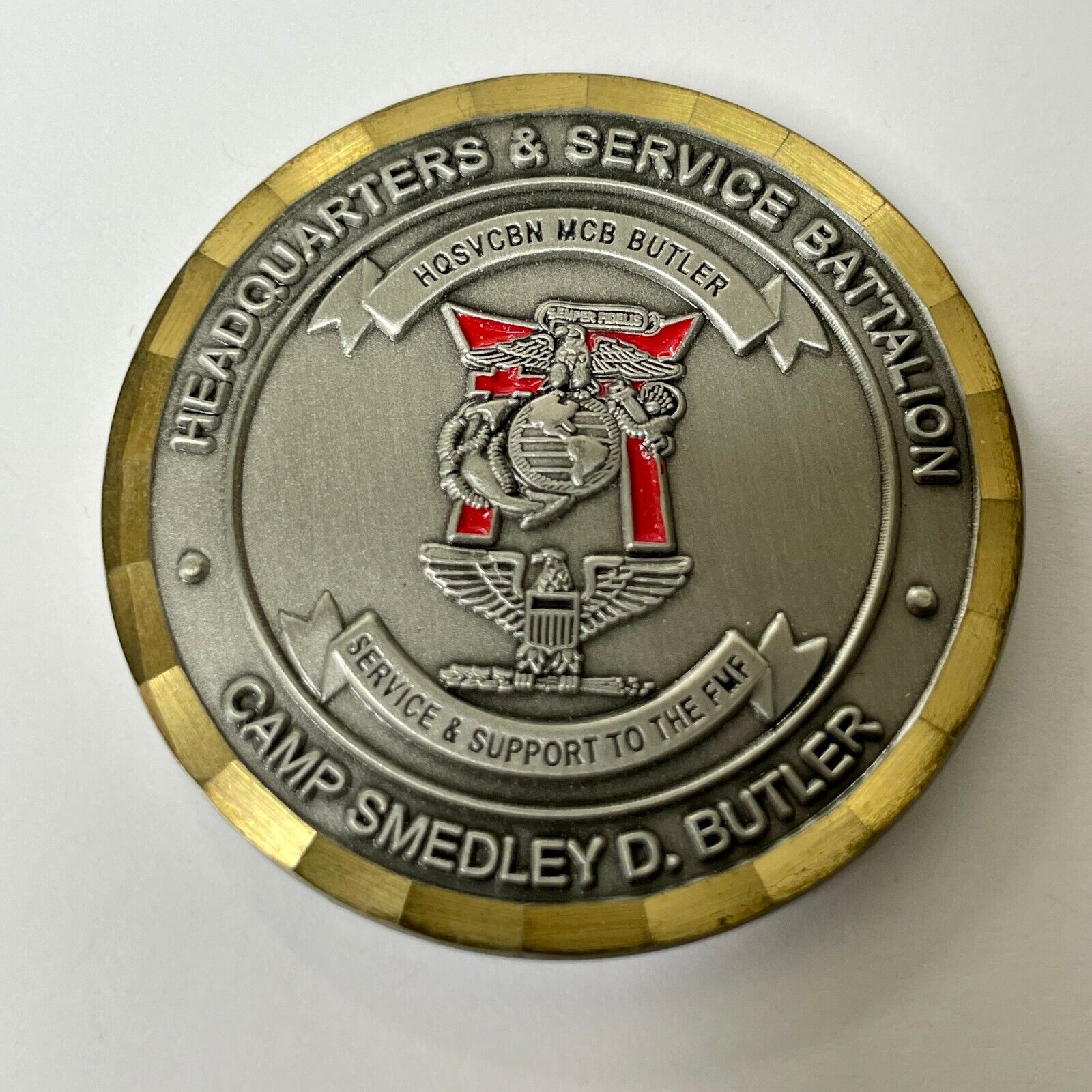 Headquarters & Support Battalion, Okinawa CO\'s Challenge Coin 1.75\