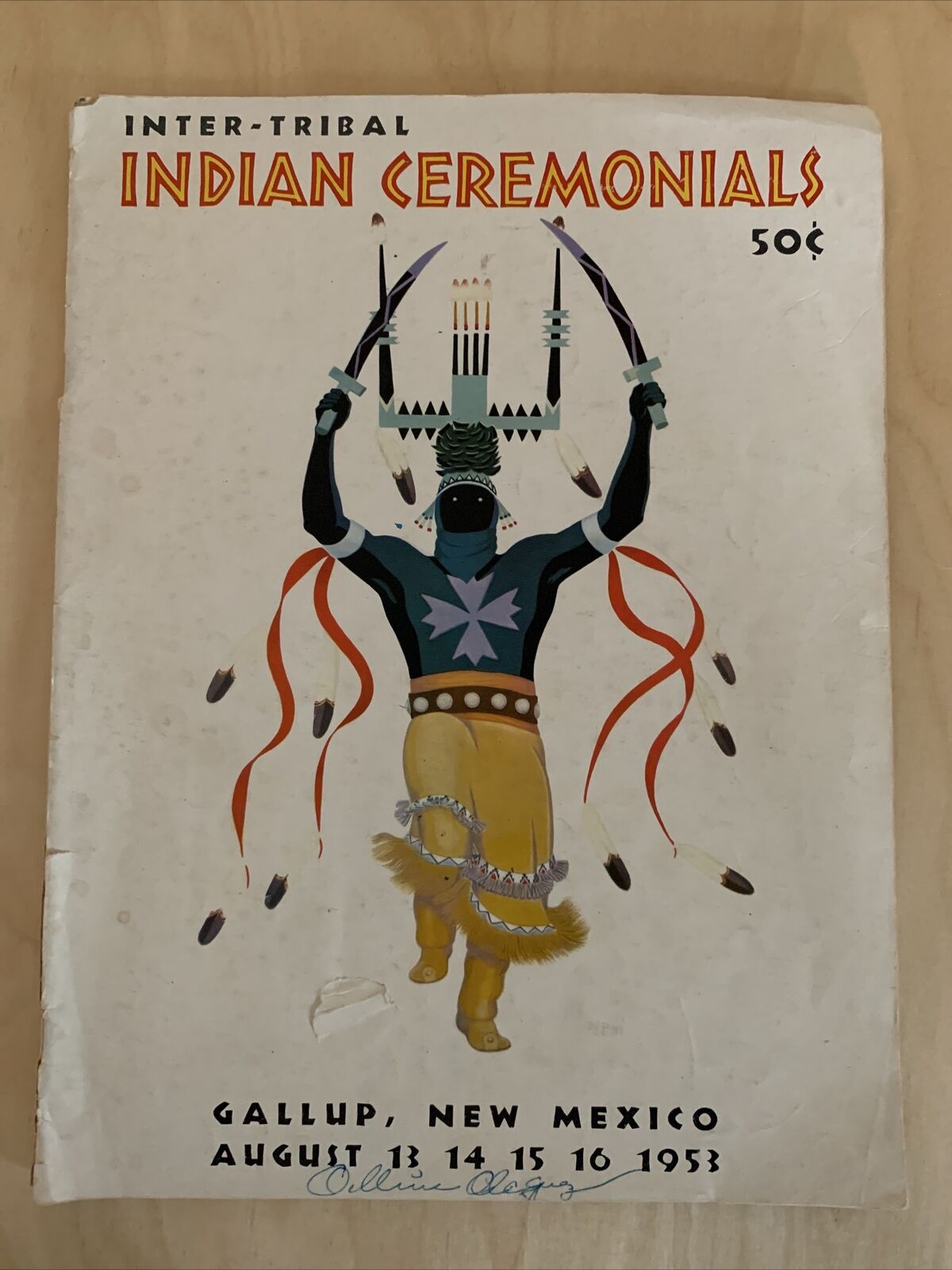 1953 INTER-TRIBAL INDIAN CEREMONIALS MAGAZINE - NICE - Beautiful Color Images