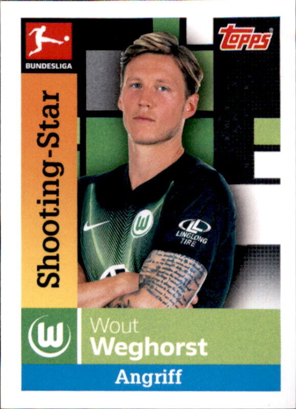 TOPPS Bundesliga 2019/2020 - sticker 272 - Wout Weghorst - shooting star