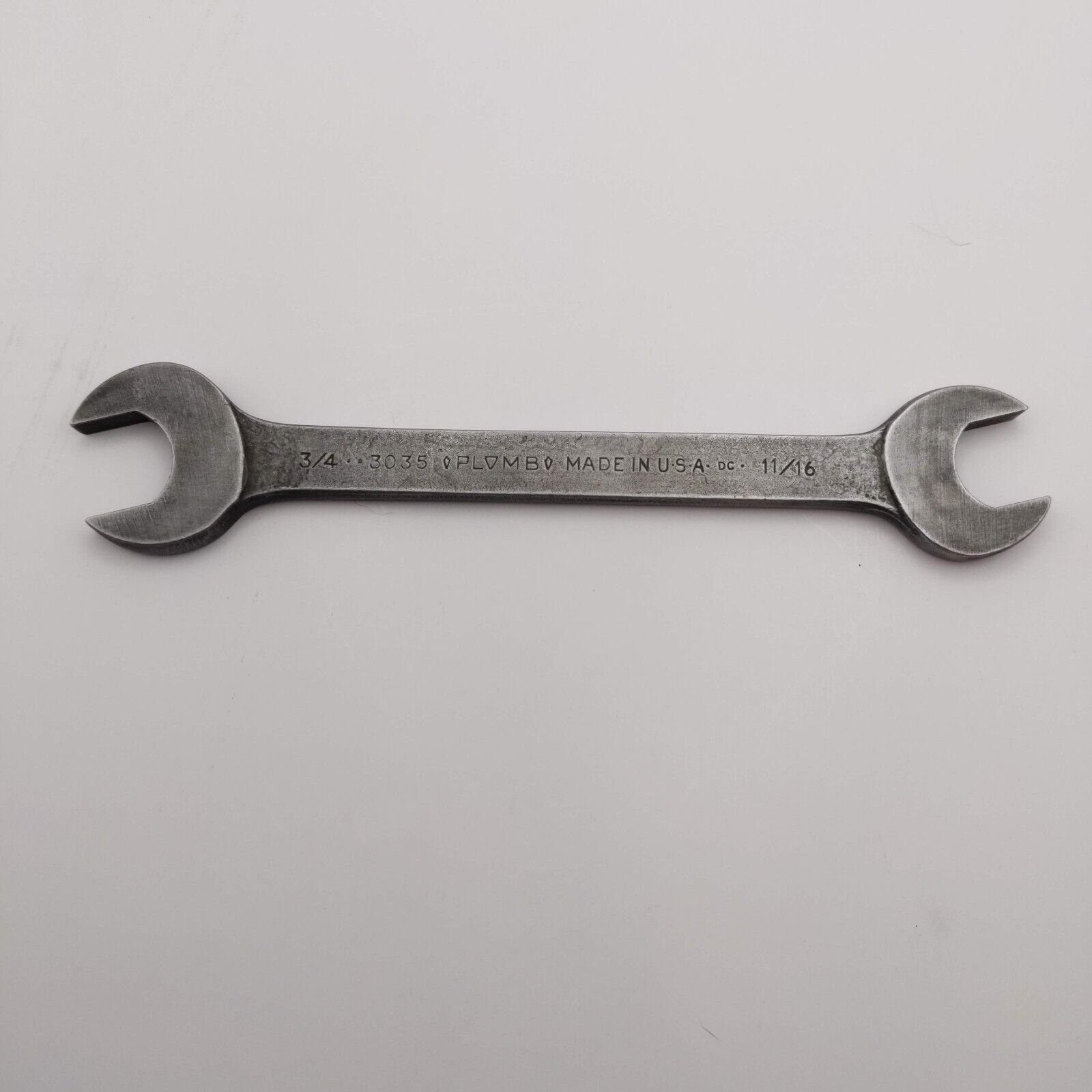 Vintage USA Plomb Plumb Plvmb 3035 Open End Wrench  3/4\