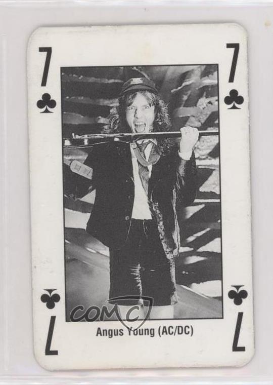 1993 Kerrang Magazine The King of Rock Playing Cards Angus Young #7C 0d08