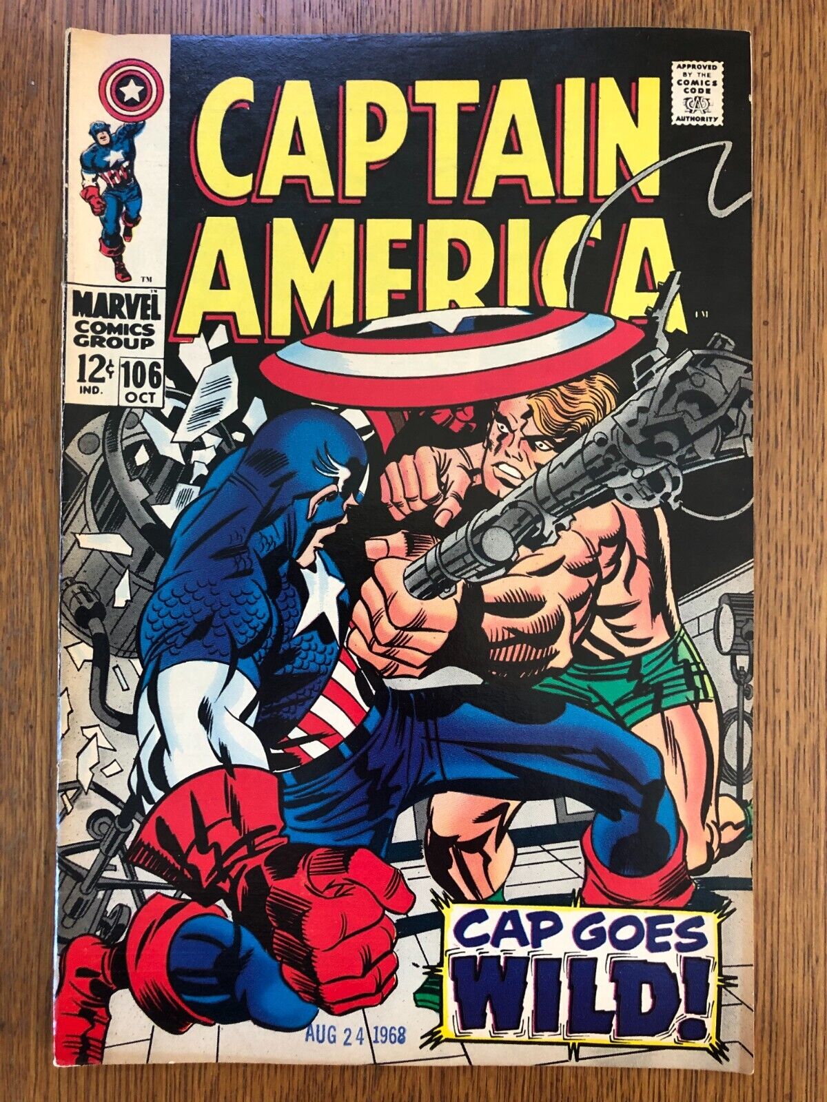 Marvel Comic; Captain America 1968 Oct 106; \