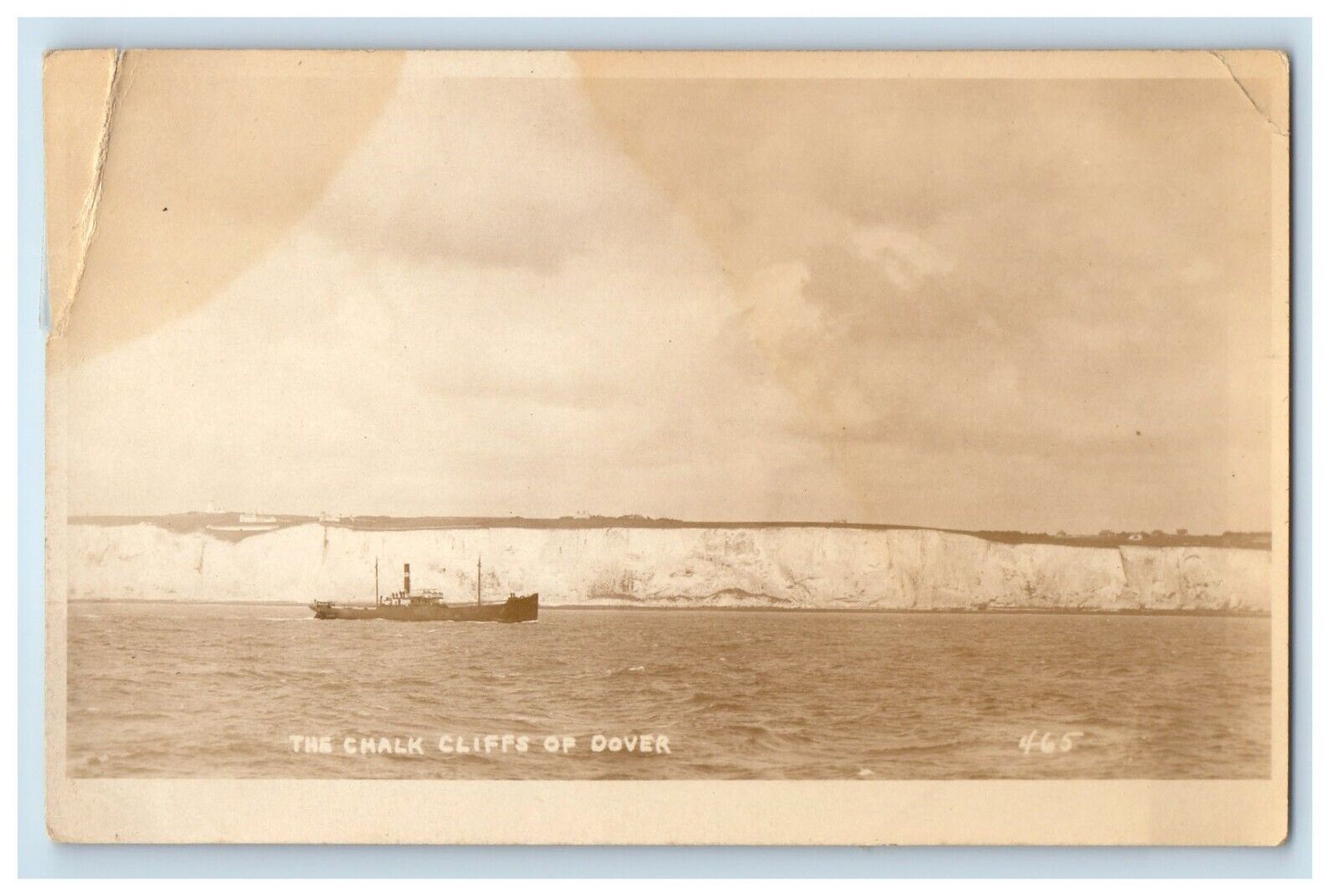 c1920\'s The Chalk Cliffs Of Dover United Kingdom UK RPPC Photo Vintage Postcard