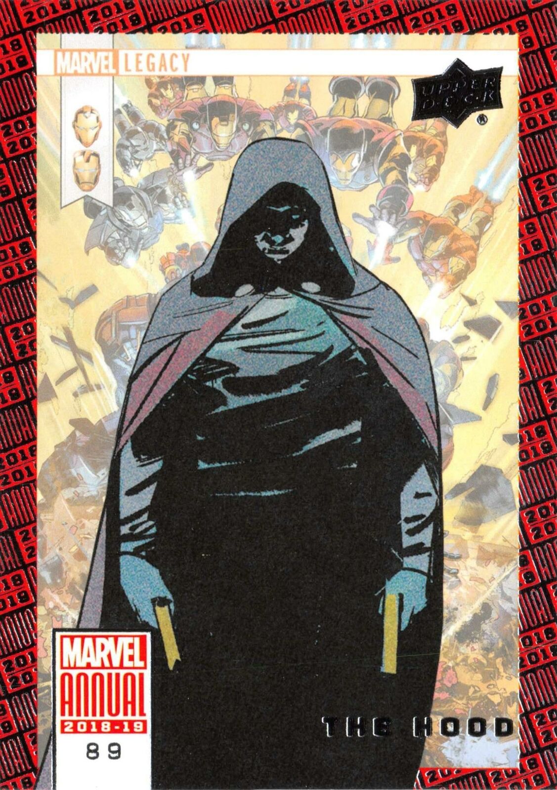 THE HOOD / 2018-2019 MARVEL ANNUAL (Upper Deck) BASE Trading Card #89