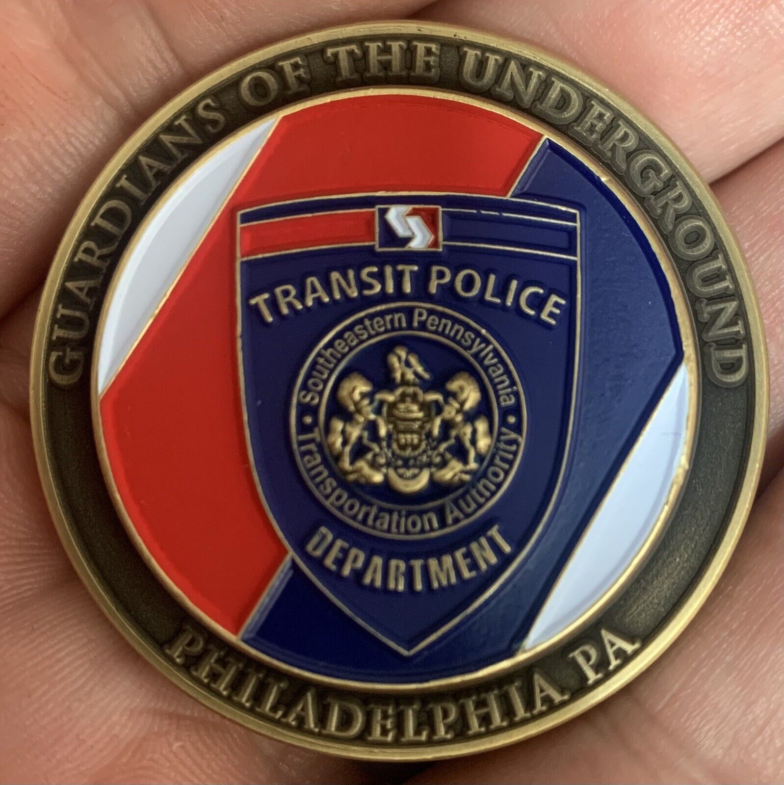 Septa Philadelphia Transit Police Challenge Coin Non Nypd