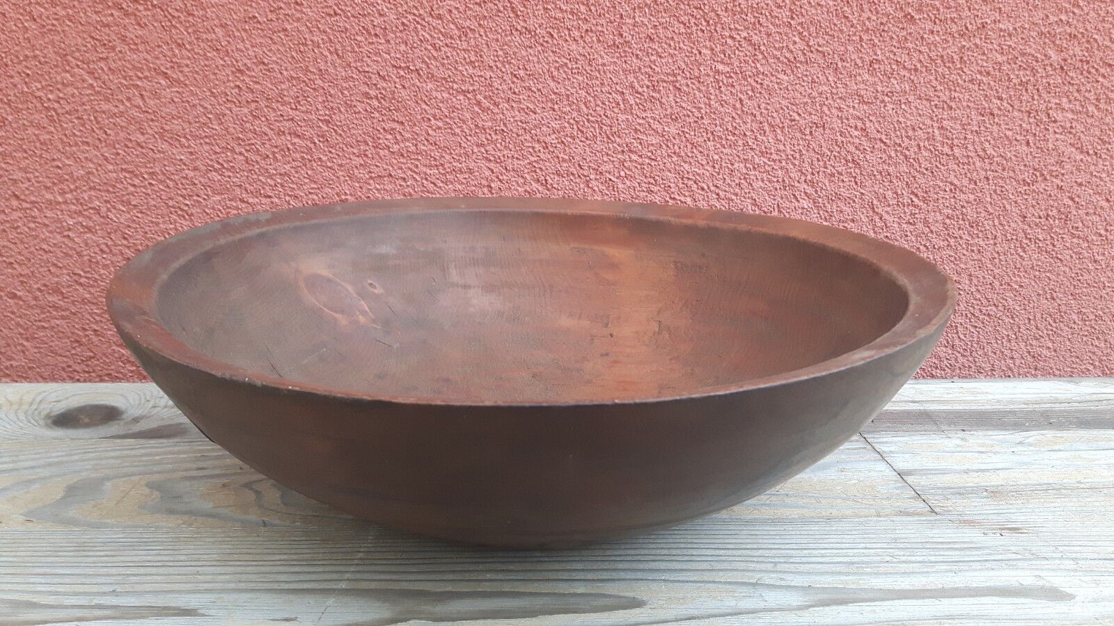 +++ important antique wooden treen bowl - alpine, 1800 +++