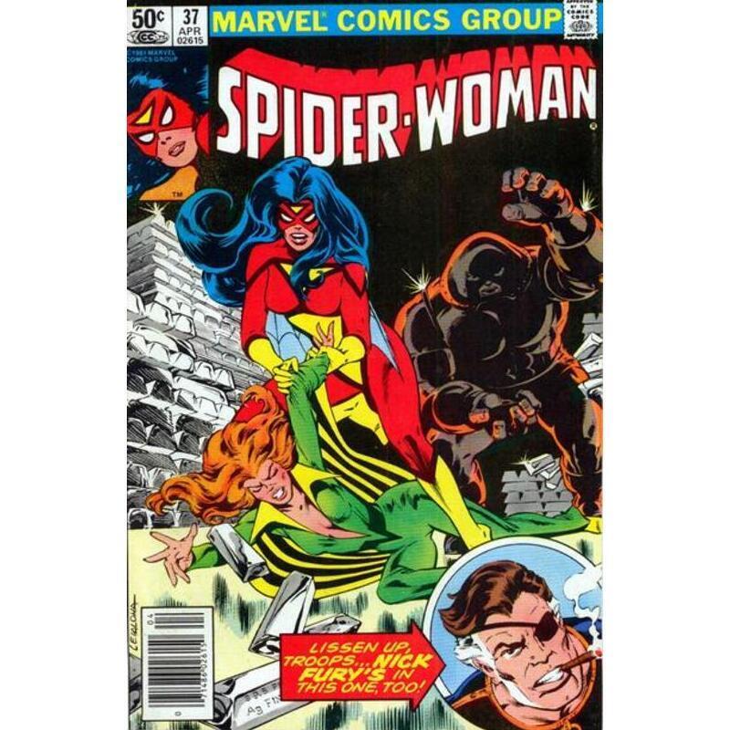 Spider-Woman (1978 series) #37 Newsstand in F minus condition. Marvel comics [z;