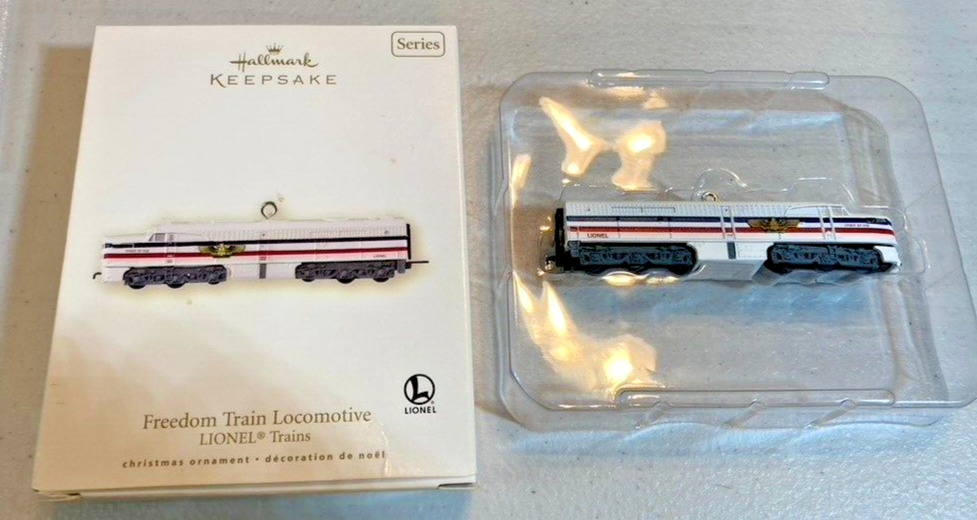 Hallmark Keepsake Freedom Train Locomotive Christmas Ornament (Lionel Trains) 