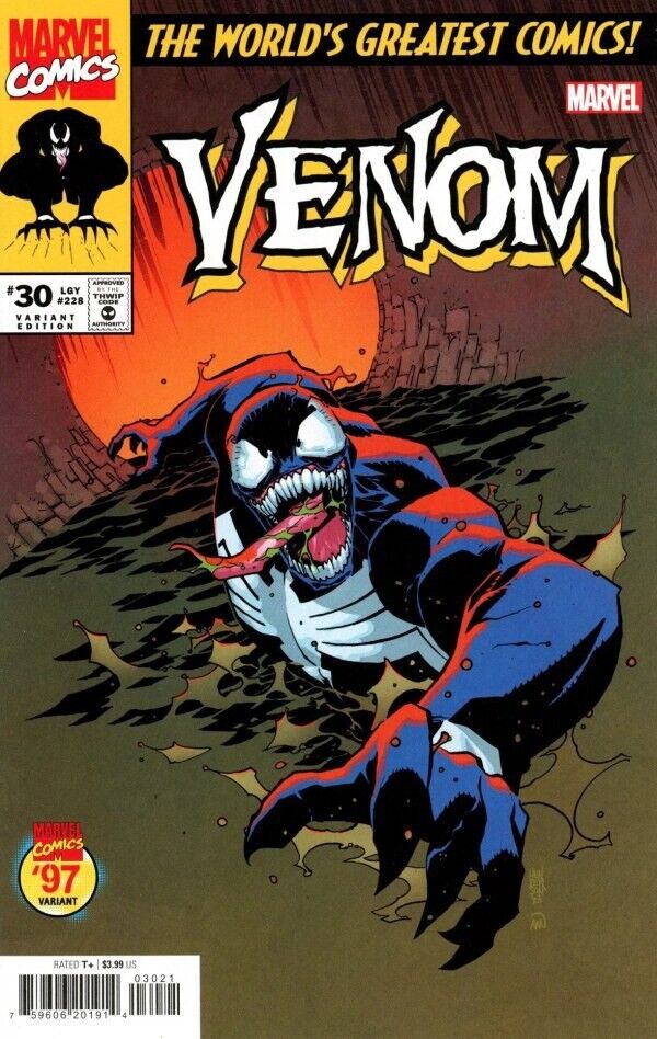 Marvel Comics ‘Venom’ #30 (2024) Mike Henderson Marvel '97 Variant Cover