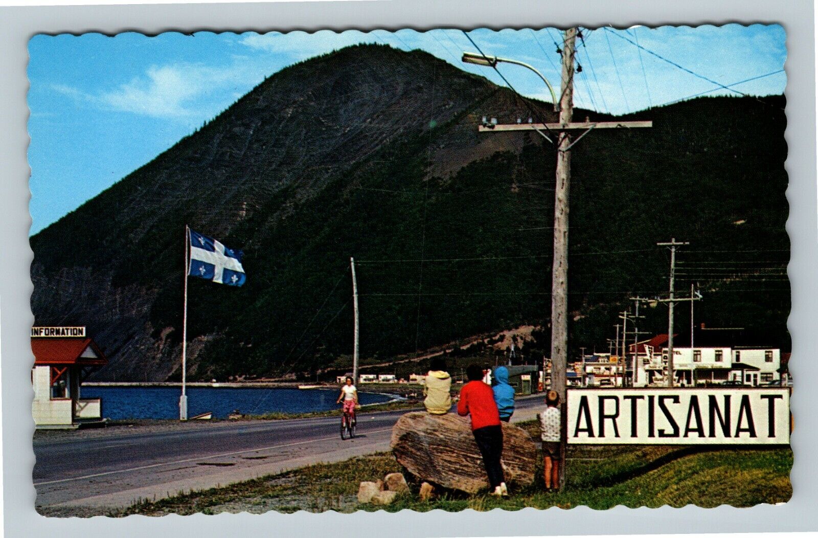 Gaspe Nord, Quebec Canada Vintage Postcard