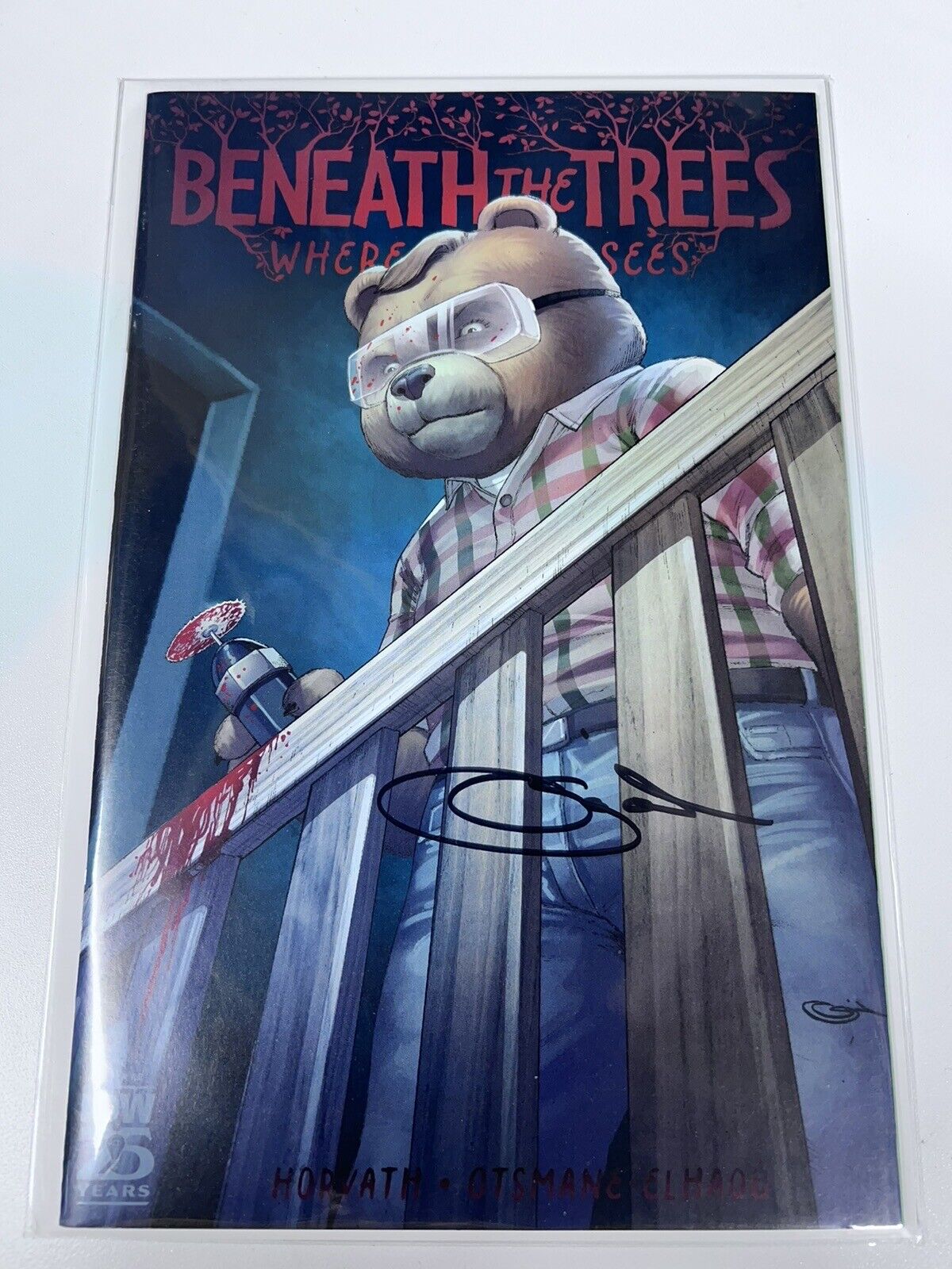BENEATH THE TREES WHERE NOBODY SEES #1 HALLOWEEN VARIANT Signed by Sajah Shah