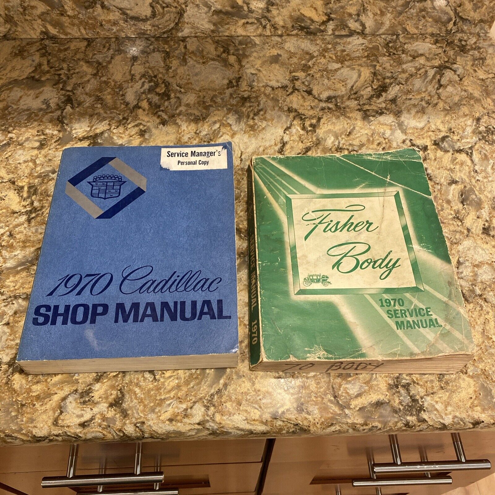 Vintage 1970 Cadillac Shop Manual Service Managers Personal Copy Fisher Body