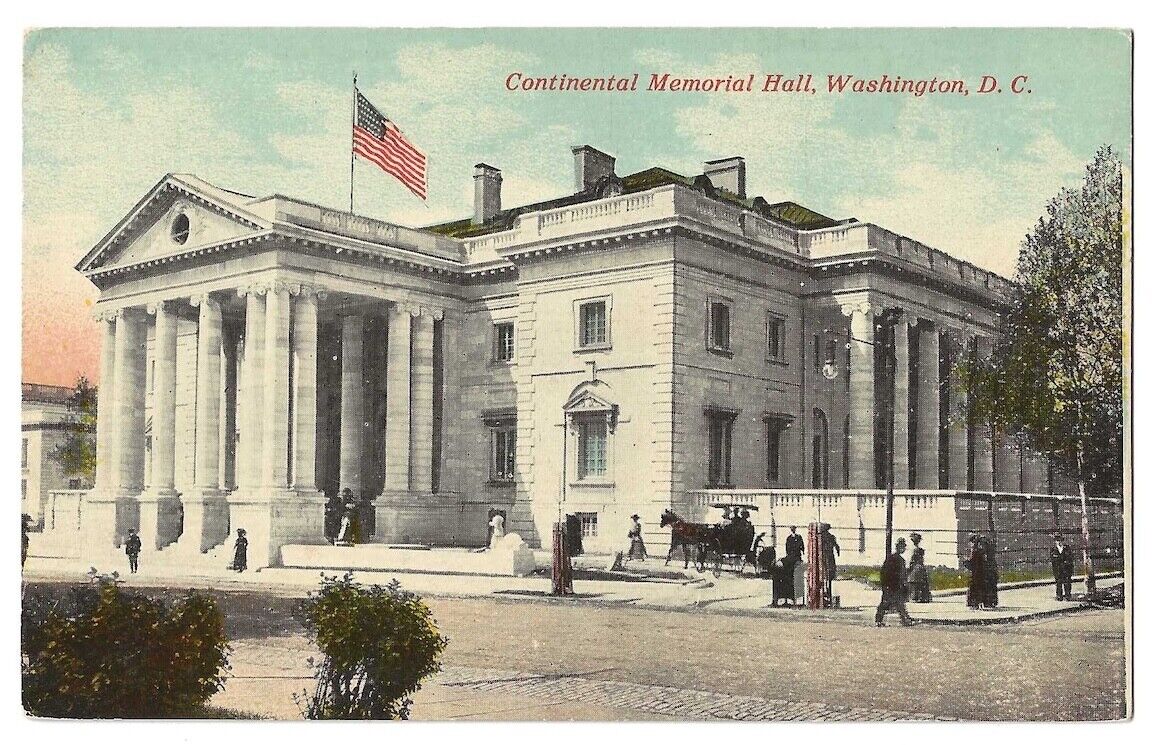 Washington D C c1910 Continental Memorial Hall, Daughters of American Revolution