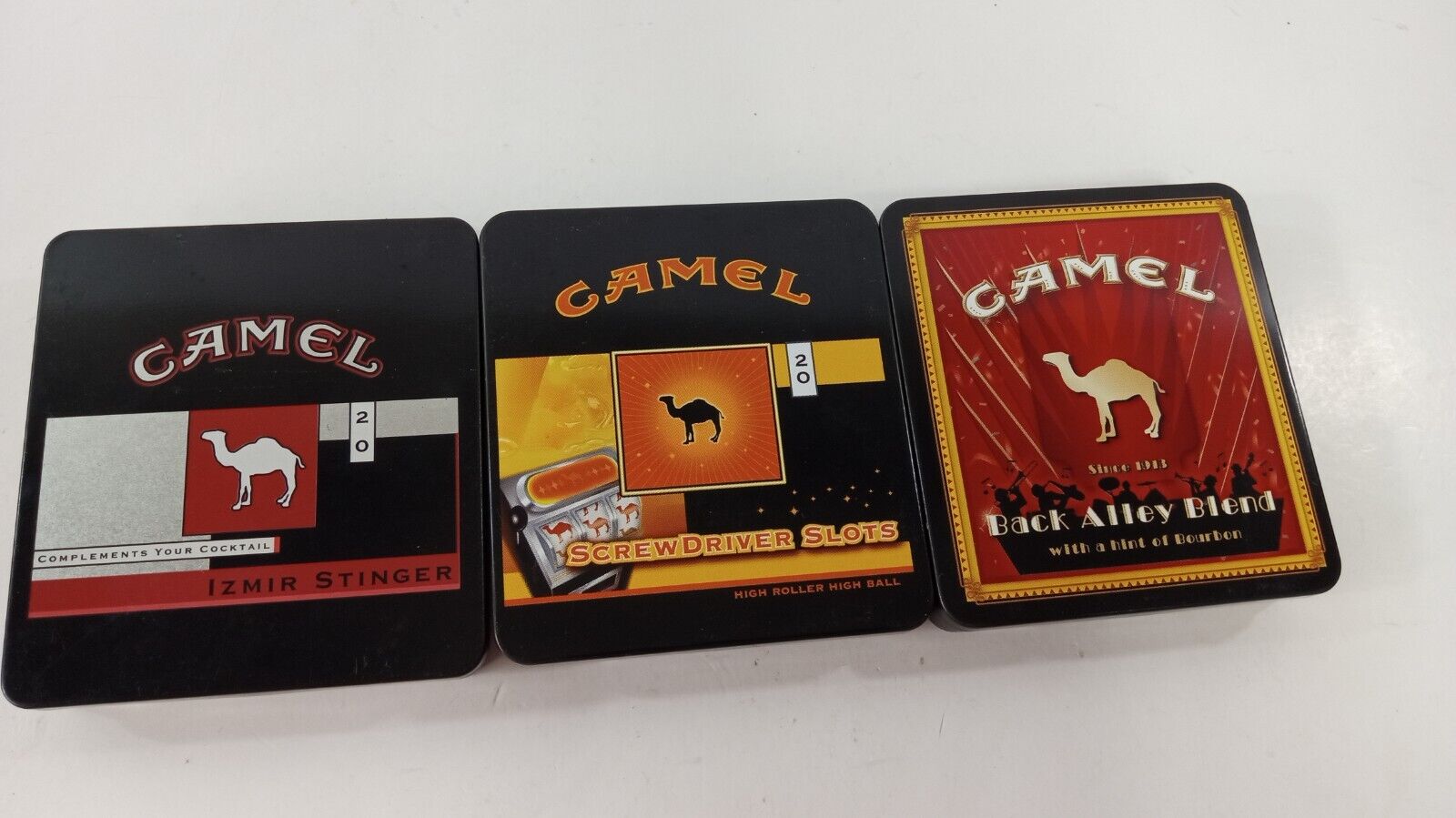 (3) Camel High Roller High Ball Cigarette Tin USA Tins - Lot 2