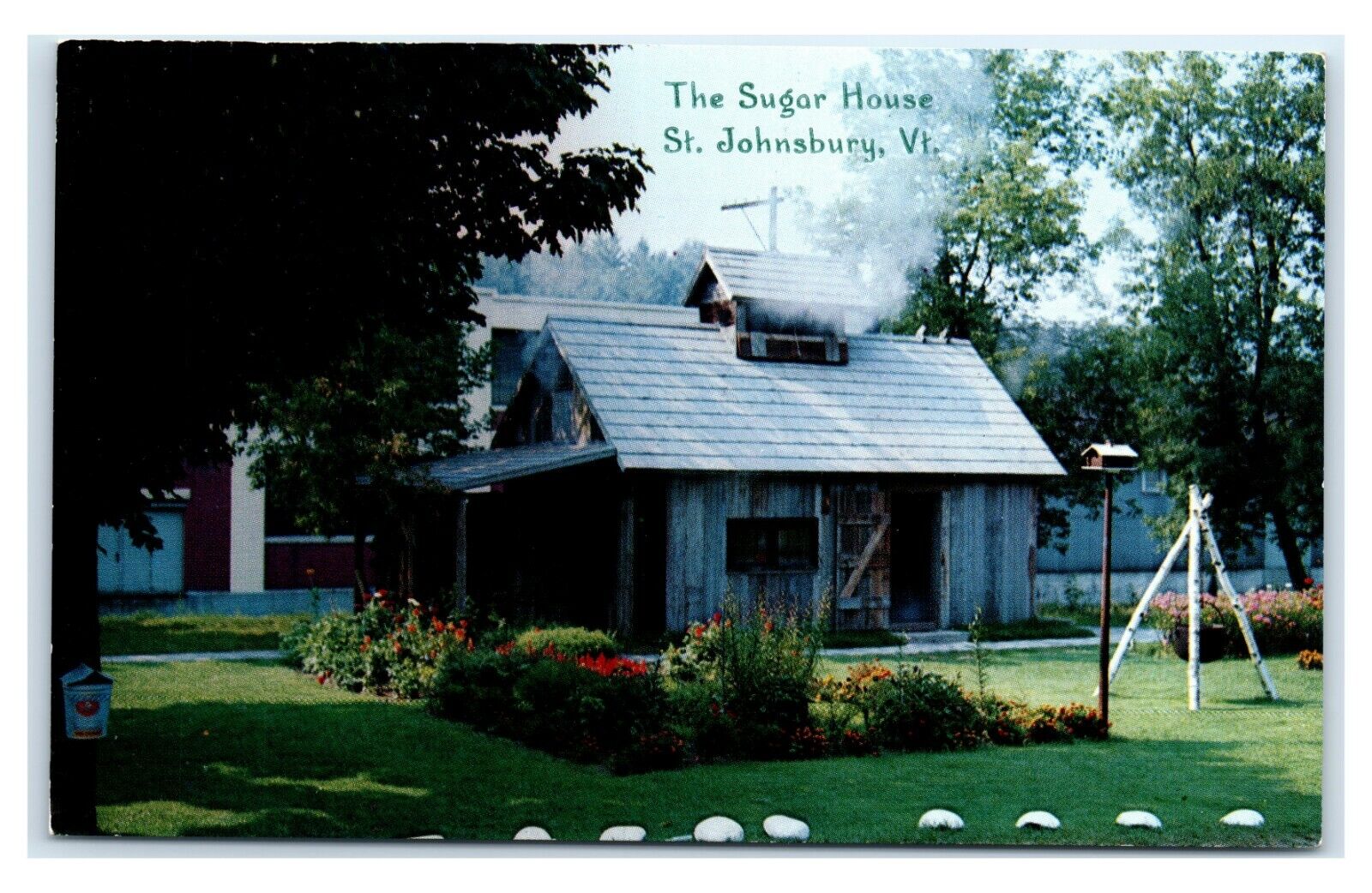 Postcard The Sugar House, St Johnsbury VT Maple Museum chrome H22