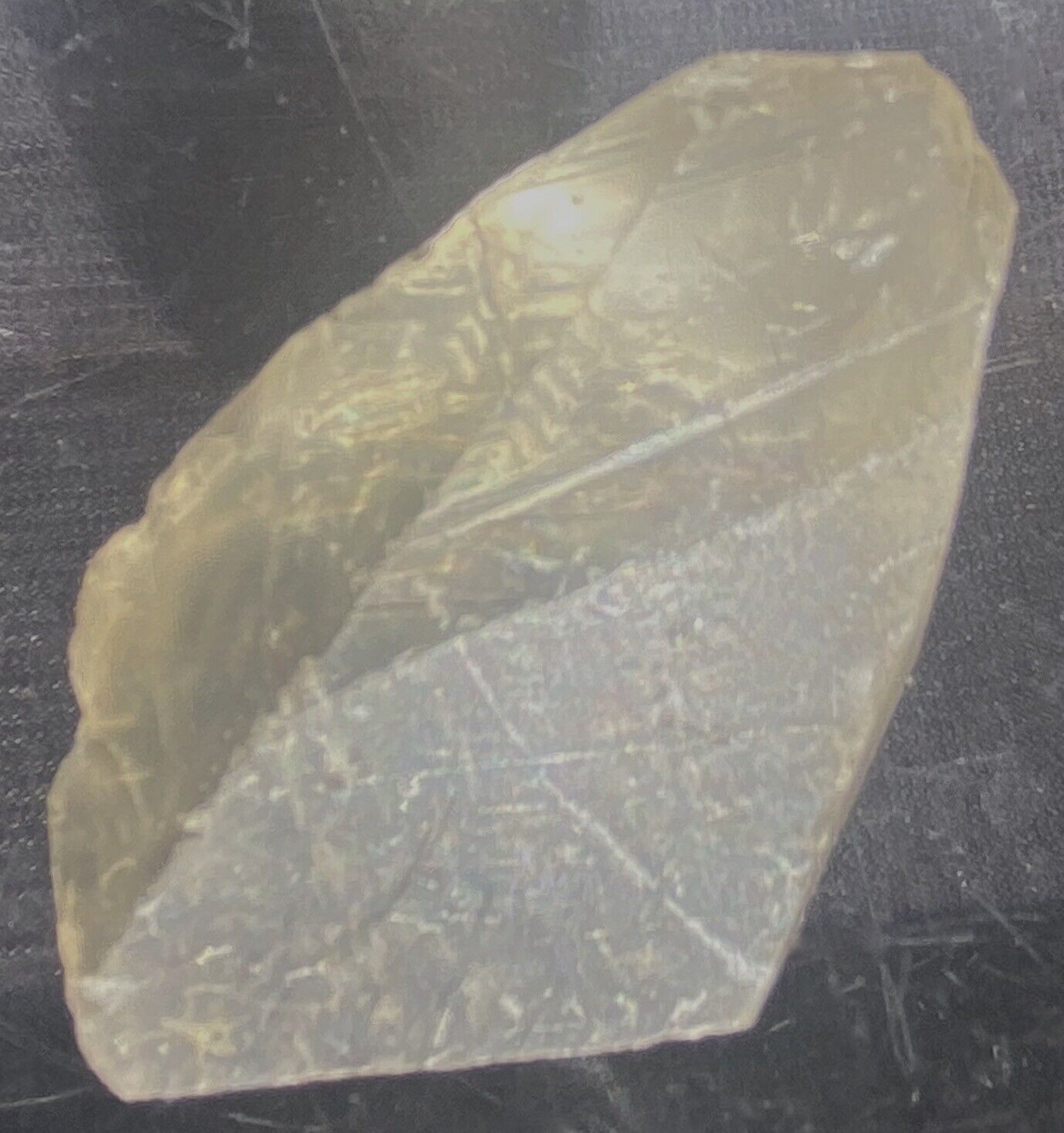 Gold Calcite Crystal Clear Terminated Points Glowing Jewel 48 Grams -242 Carats