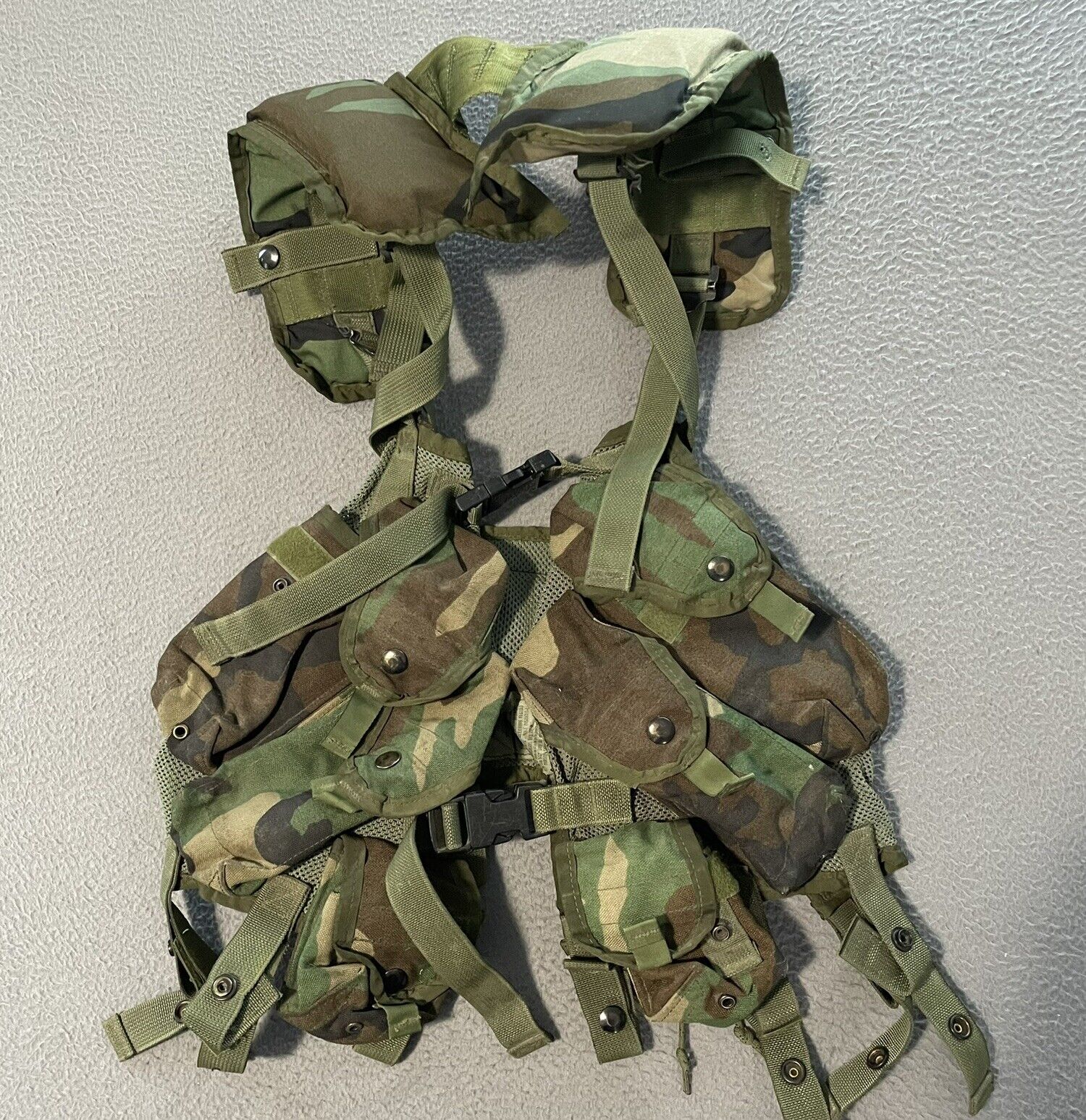 VTG US Army Tactical Enhanced Load Bearing Vest Lbv Vest, AIRSOFT/PAINTBALL USGI