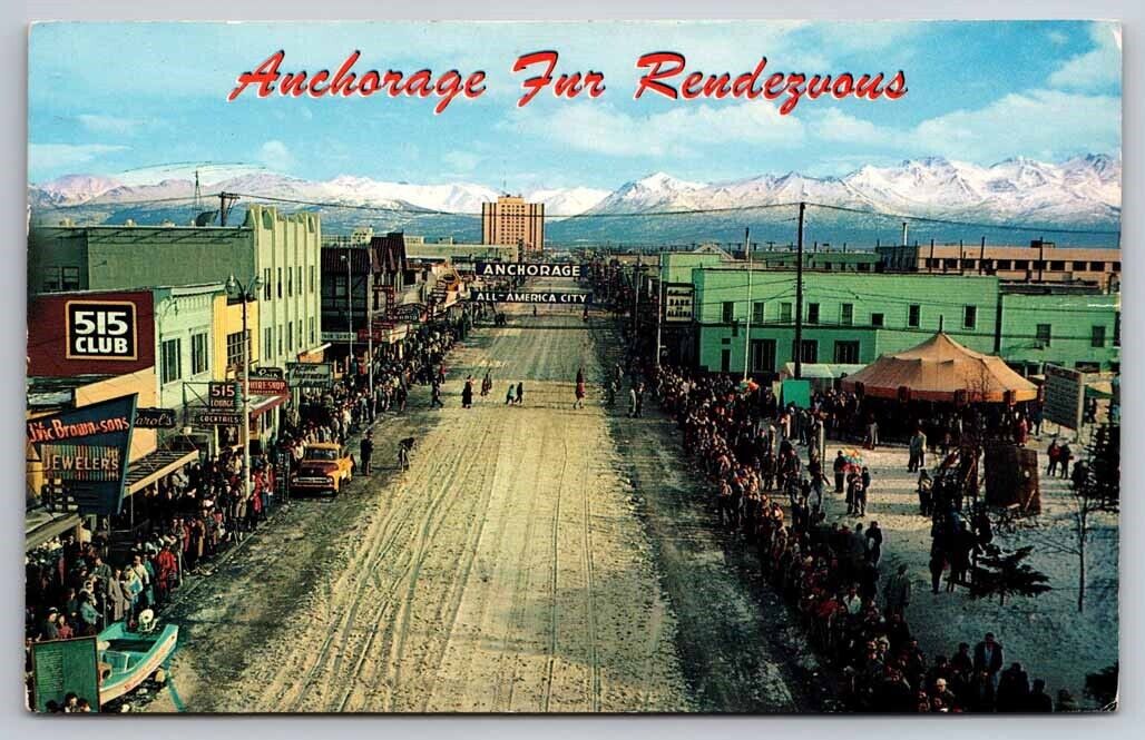 eStampsNet - Anchorage Fur Rendezvous Alaska Postcard